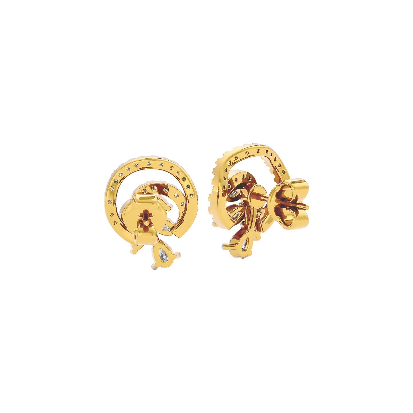 Cosmic Shine Diamond Earrings 18 KT / Yellow Gold