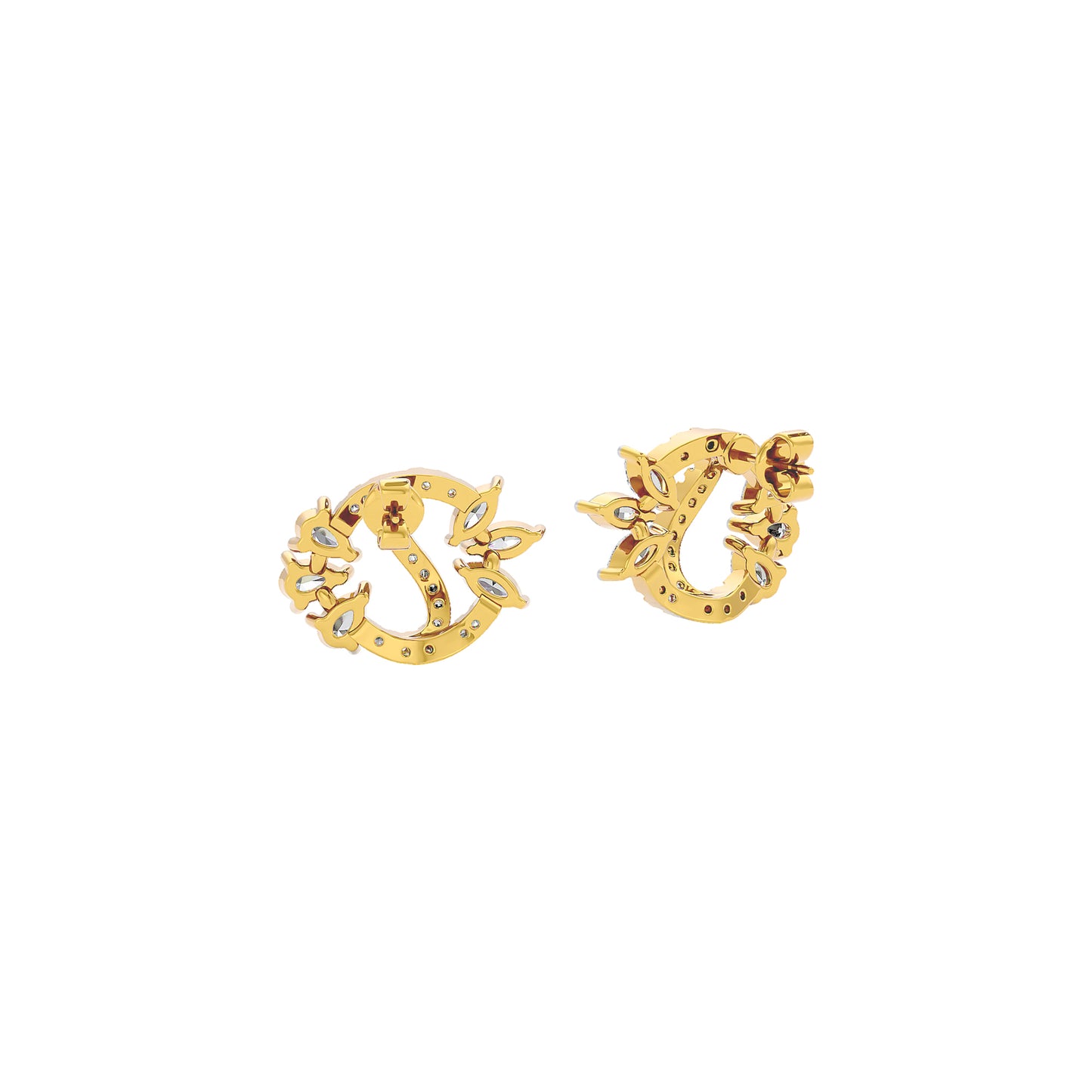 Stellar Shine Diamond Earrings 18 KT / Yellow Gold