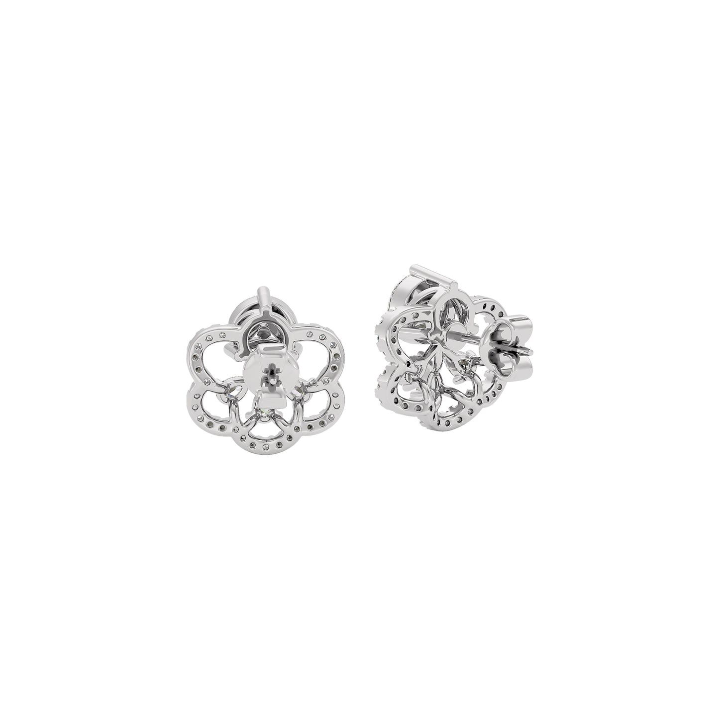 Florette Diamond Earrings 18 KT / White Gold