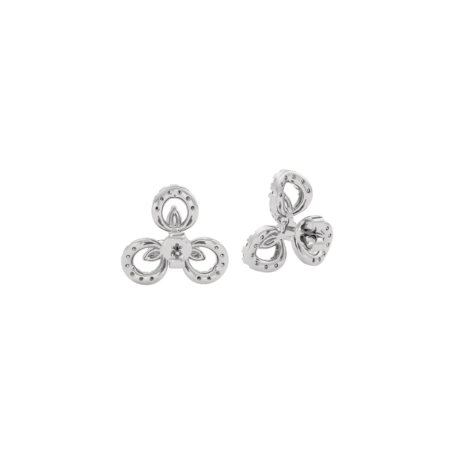 Lena Diamond Earrings 18 KT / White Gold