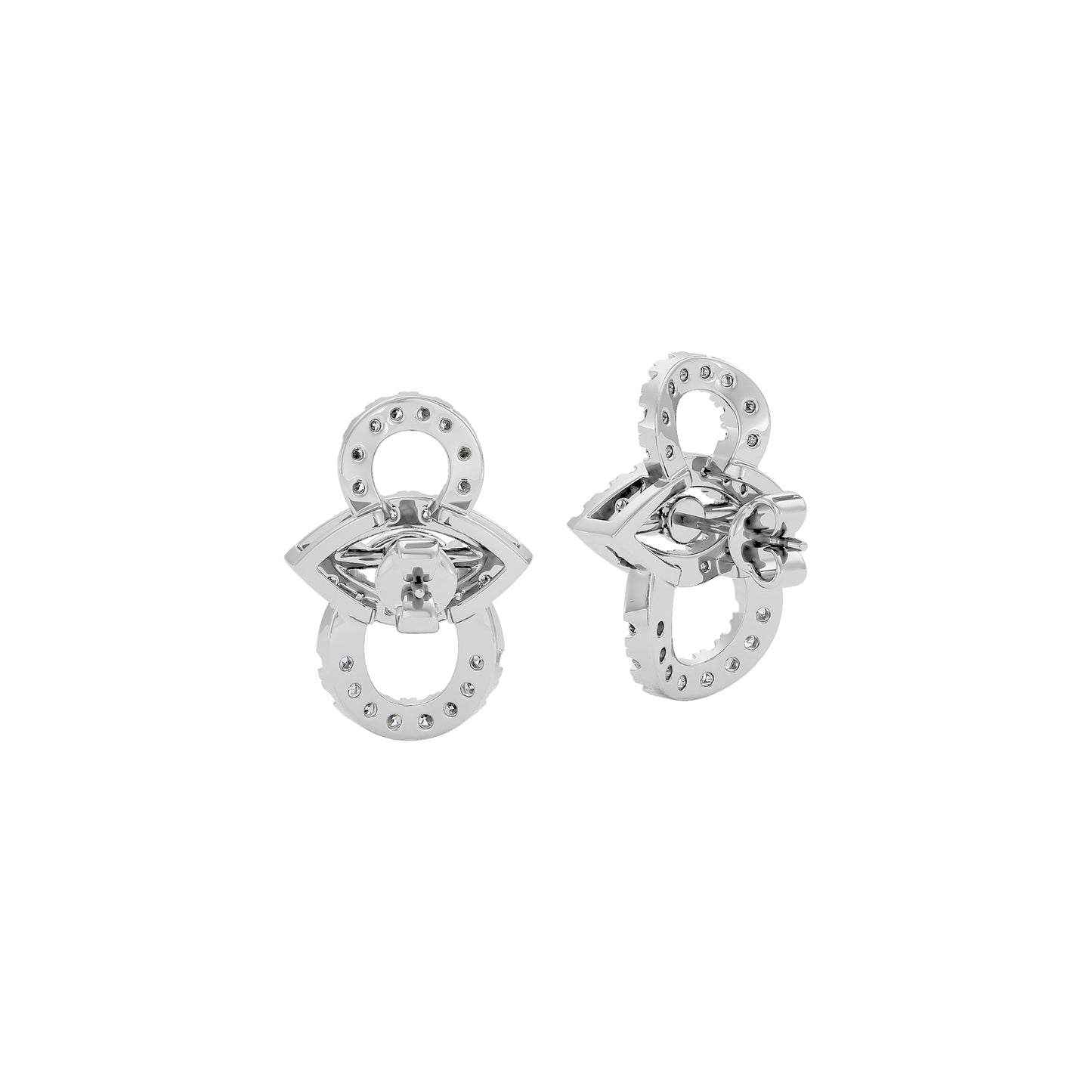 The Forefront Glow Diamond Earrings 18 KT / White Gold