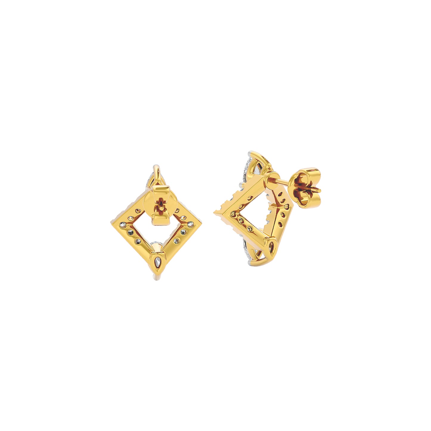 Angle Glow Diamond Earrings