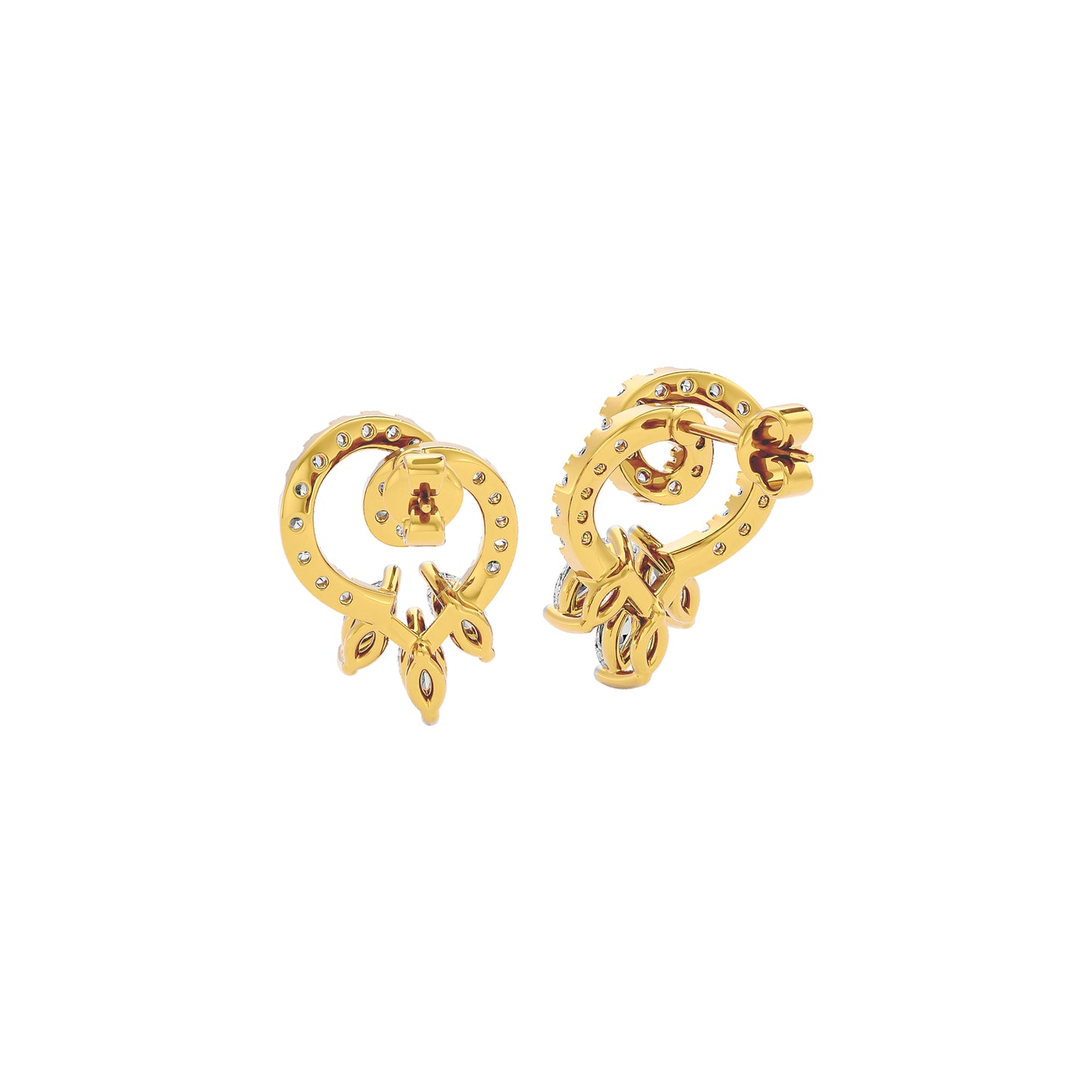 Leona Diamond Earrings 18 KT / Yellow Gold
