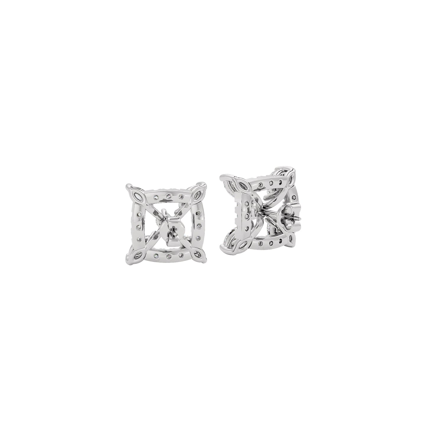 New Horizon Diamond Earrings 18 KT / White Gold