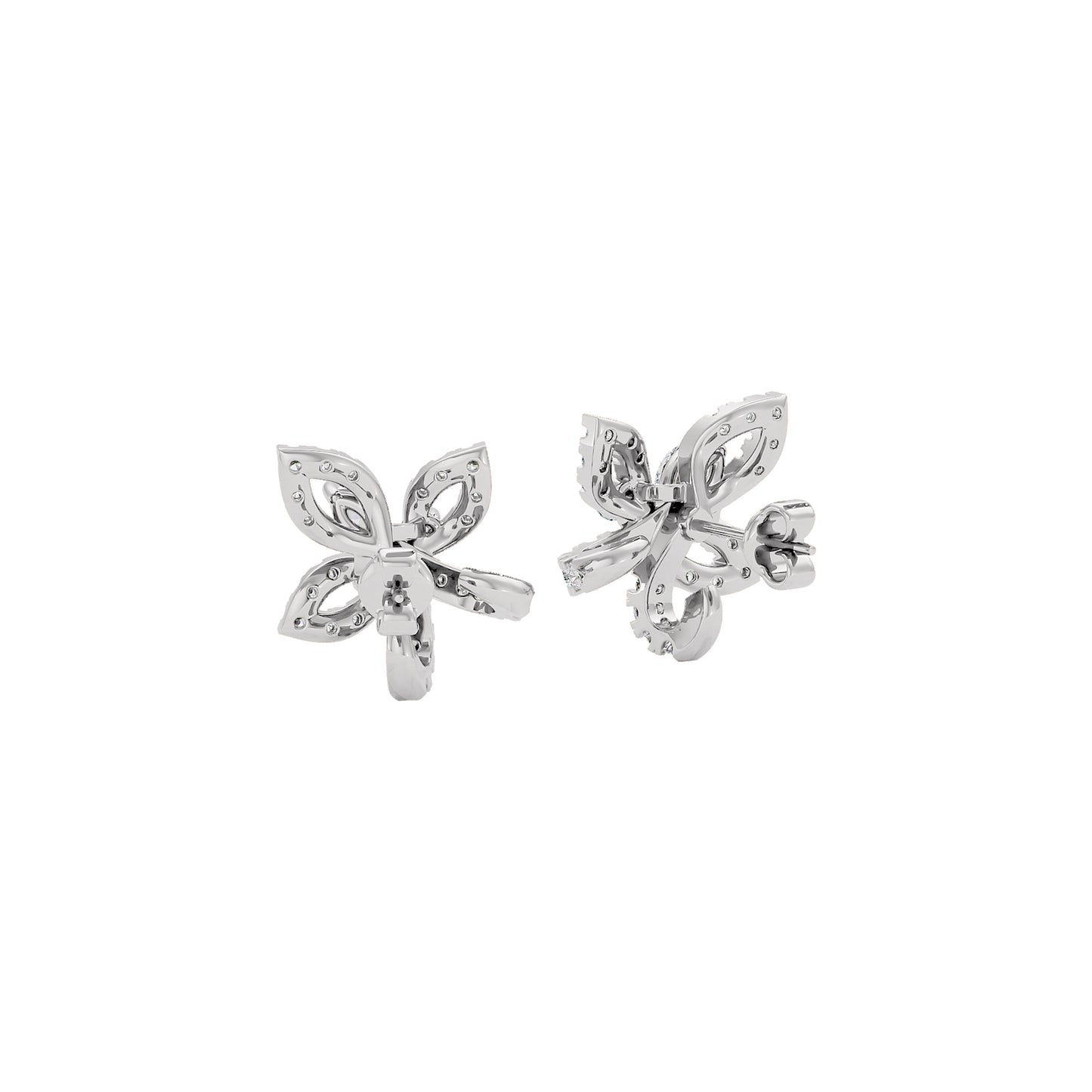 Floro Diamond Earrings 18 KT / White Gold
