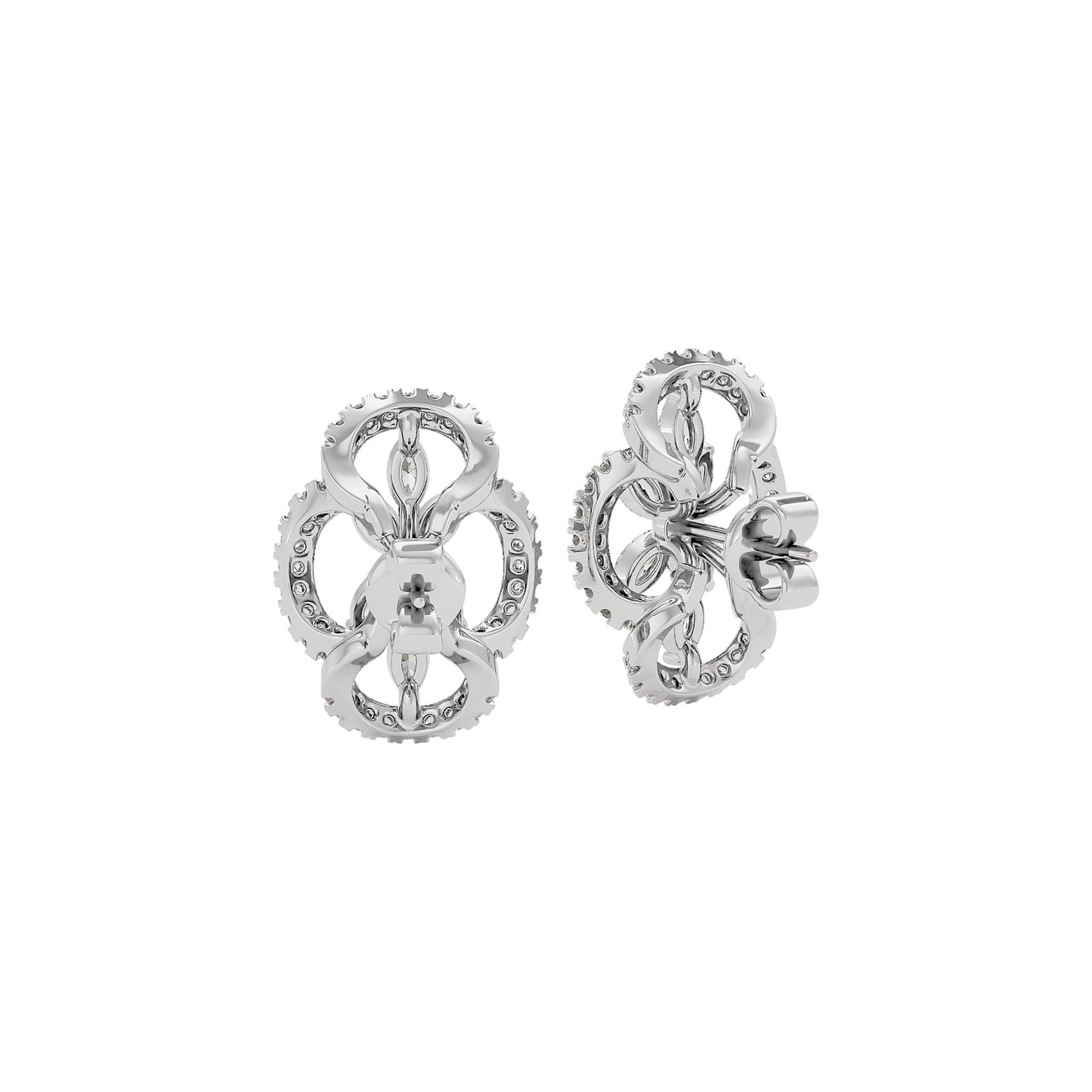 Elva Diamond Earrings 18 KT / White Gold