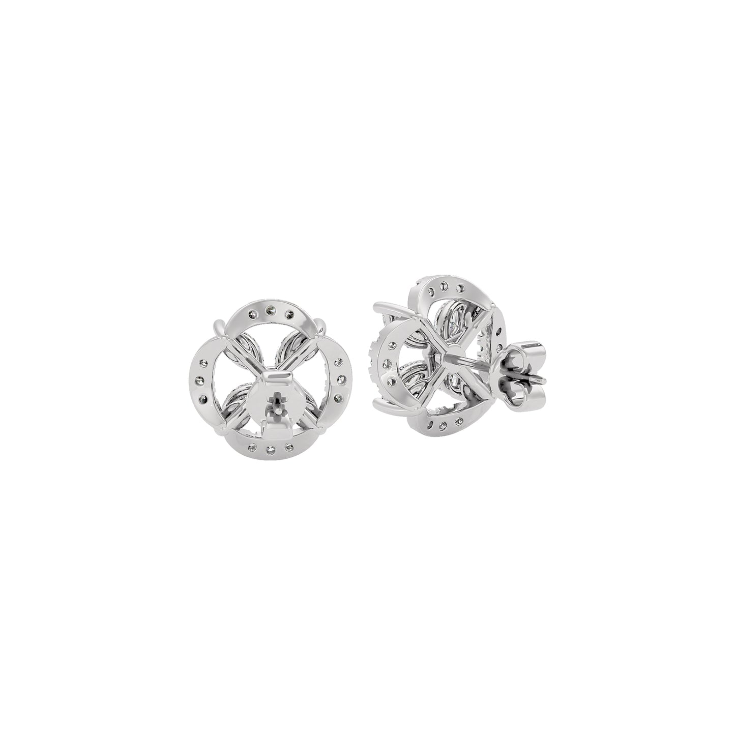 Soft Glow Diamond Earrings 18 KT / White Gold