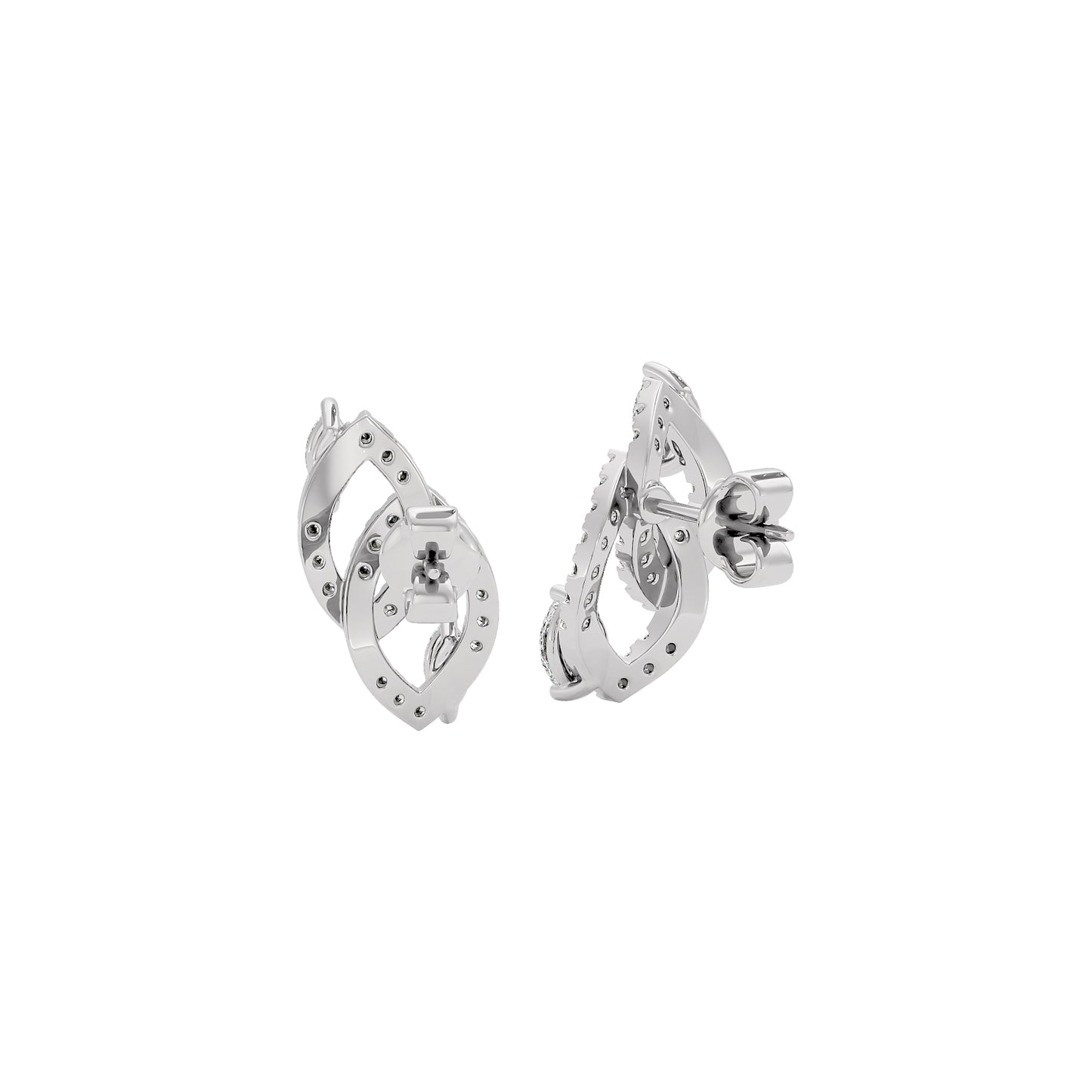 The Union Diamond Earrings 18 KT / White Gold