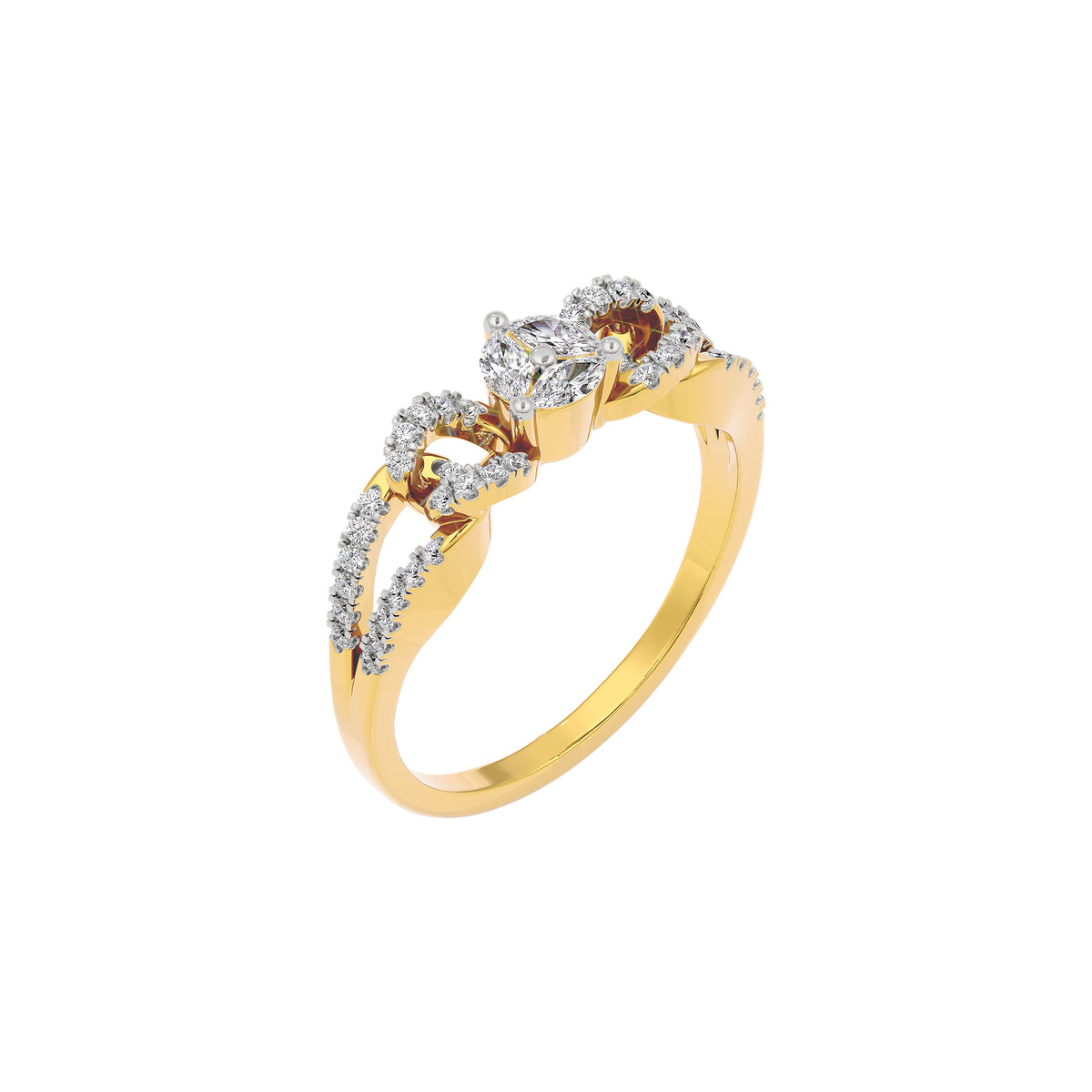 Arata Diamond Ring 18 KT / Yellow Gold / 22