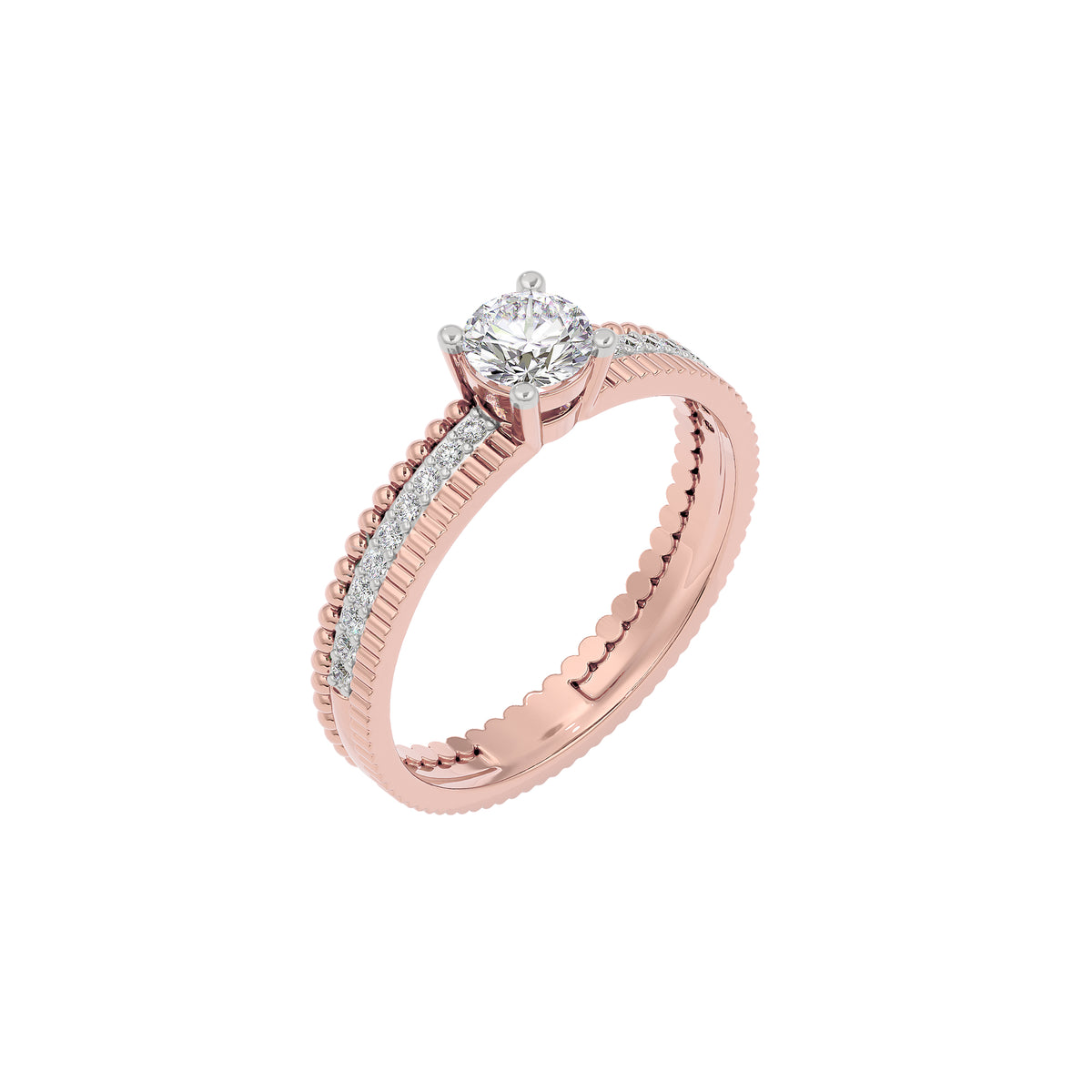 Orion Diamond Solitaire Ring 18 KT / Rose Gold / 22