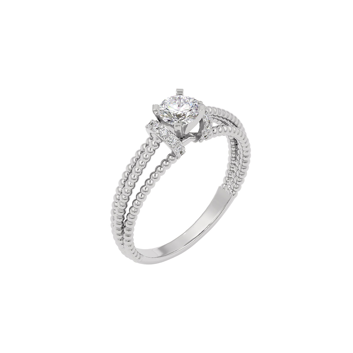 Liora Diamond Solitaire Ring 18 KT / White Gold / 22