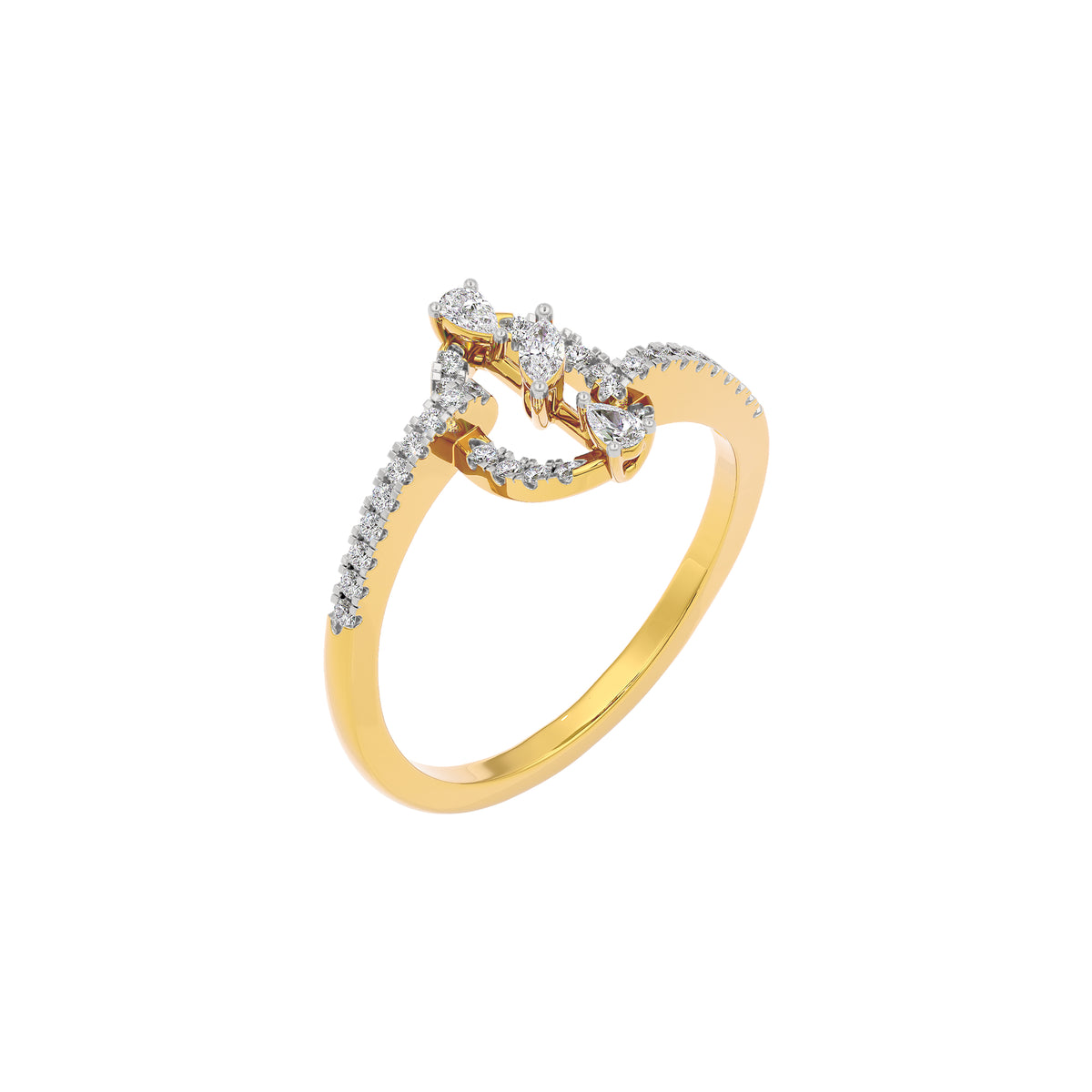 Zoe Diamond Ring 18 KT / Yellow Gold / 22