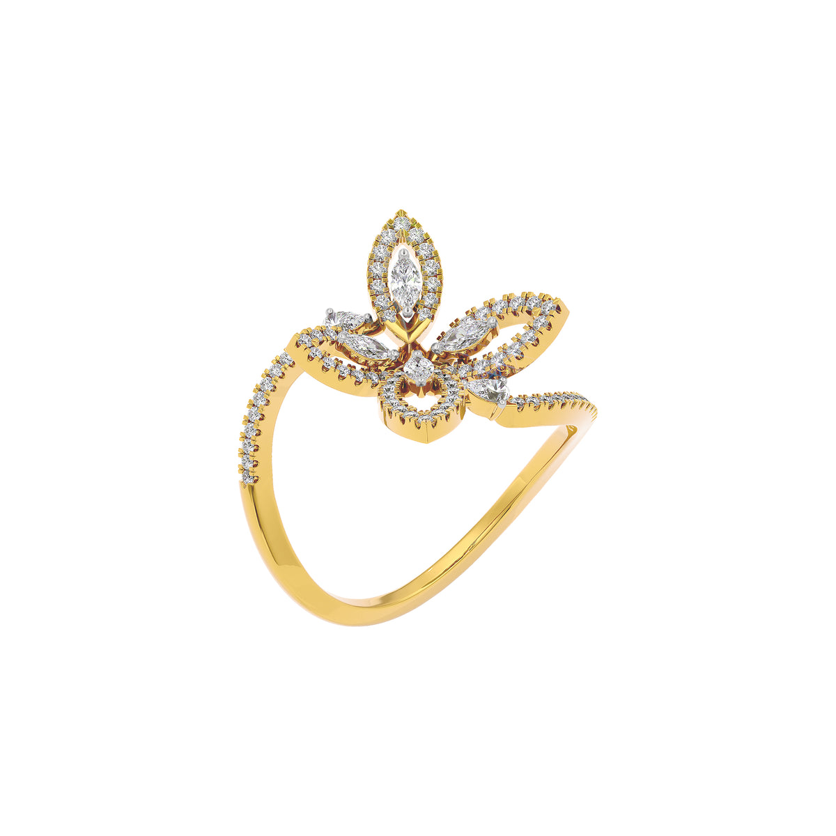 Nora Diamond Ring 18 KT / Yellow Gold / 22