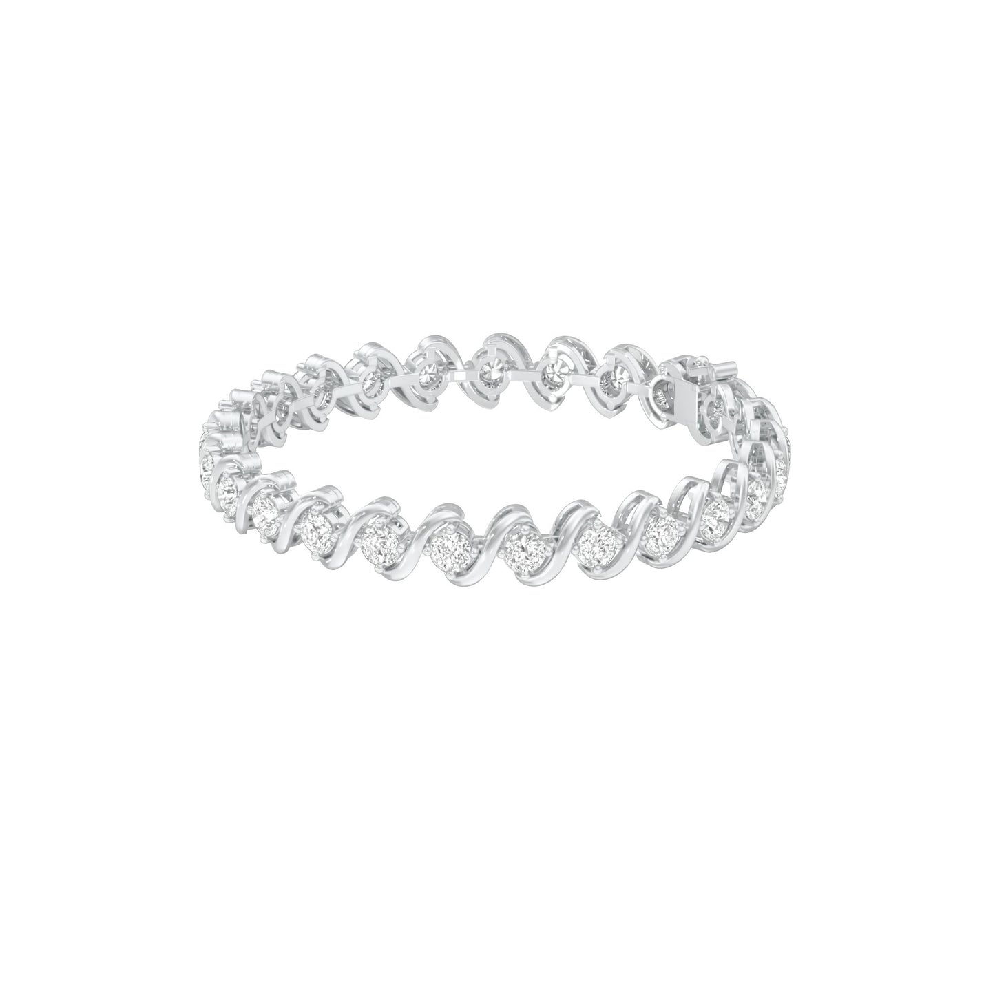 Circles of Devotion Diamond Tennis Bracelet 18 KT / White Gold