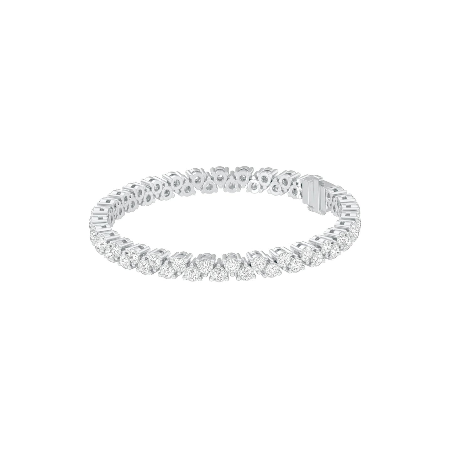 The Muse Loop Diamond Tennis Bracelet 18 KT / White Gold