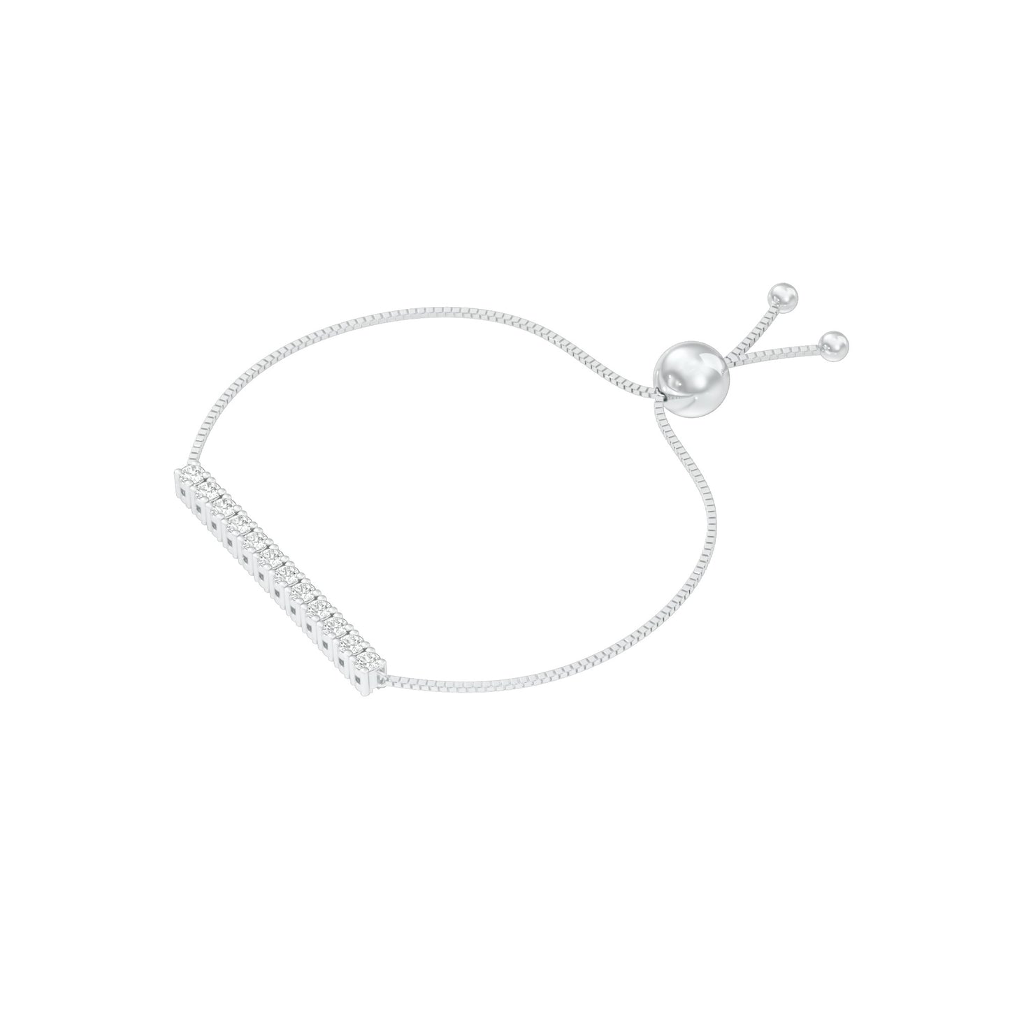 Lines of Her Light Diamond Flexi Bracelet 18 KT / White Gold
