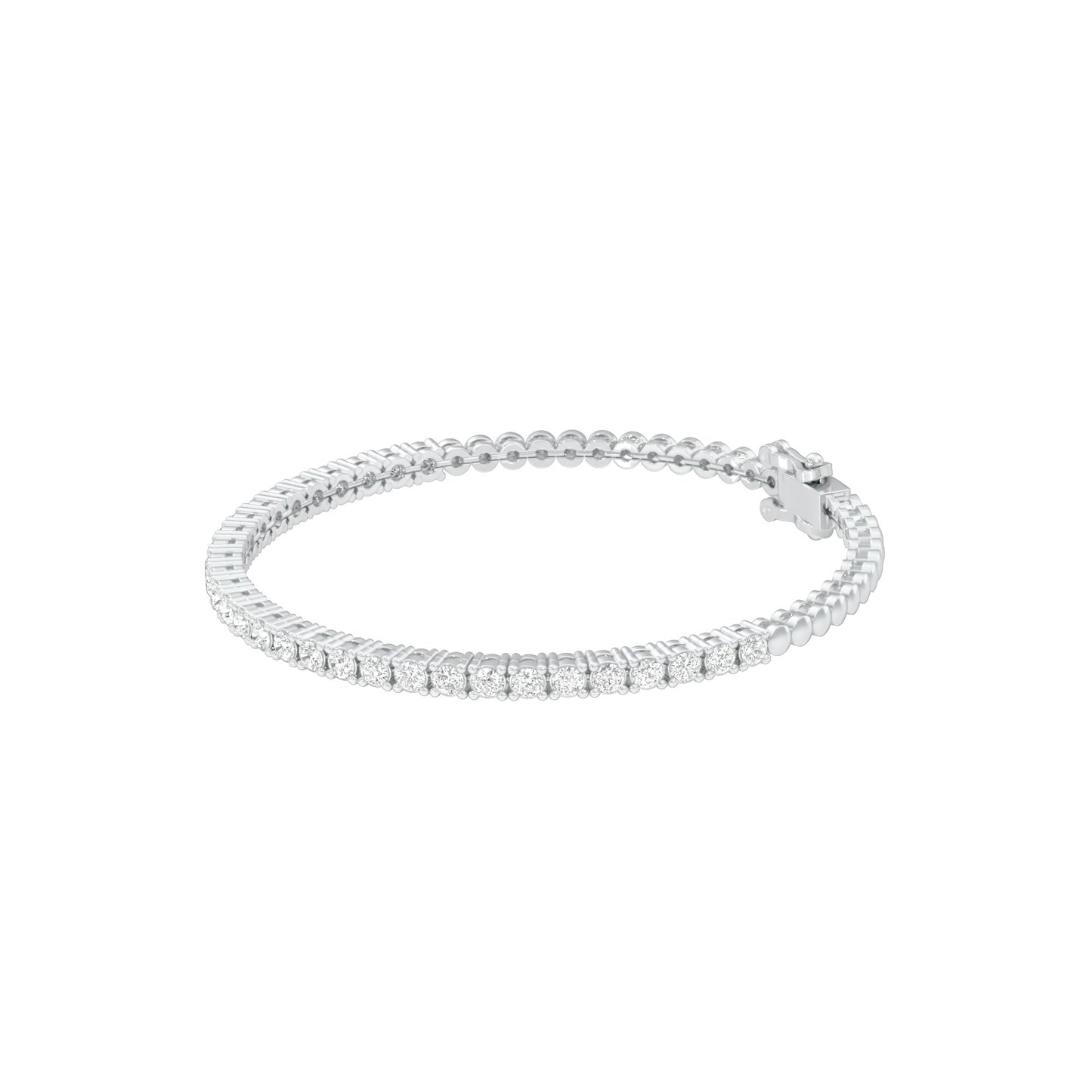 Not Owned But Claimed Diamond Tennis Bracelet 18 KT / White Gold