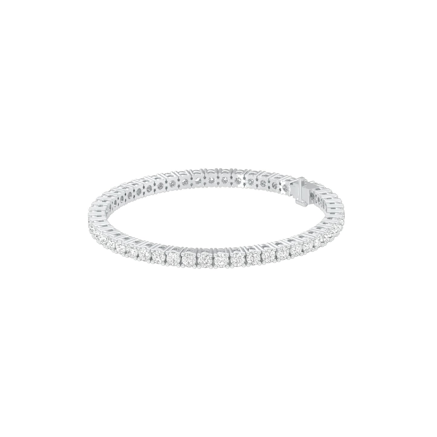 Lined In Grace Diamond Tennis Bracelet 18 KT / White Gold