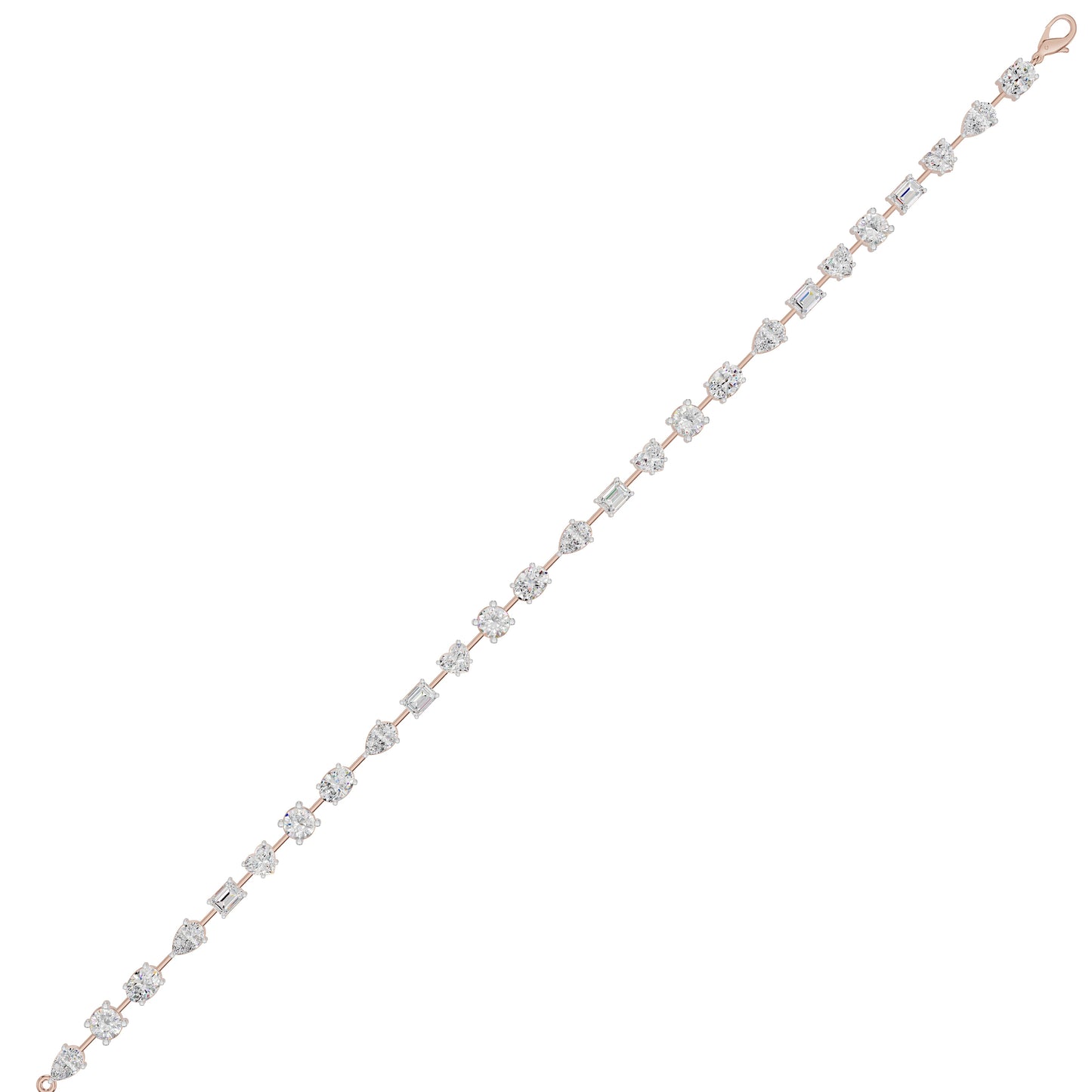 Ruling In Silence Diamond Tennis Bracelet 18 KT / White Gold