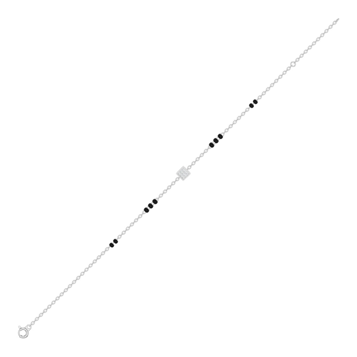 Quadrinelle Diamond Mangalsutra Bracelet