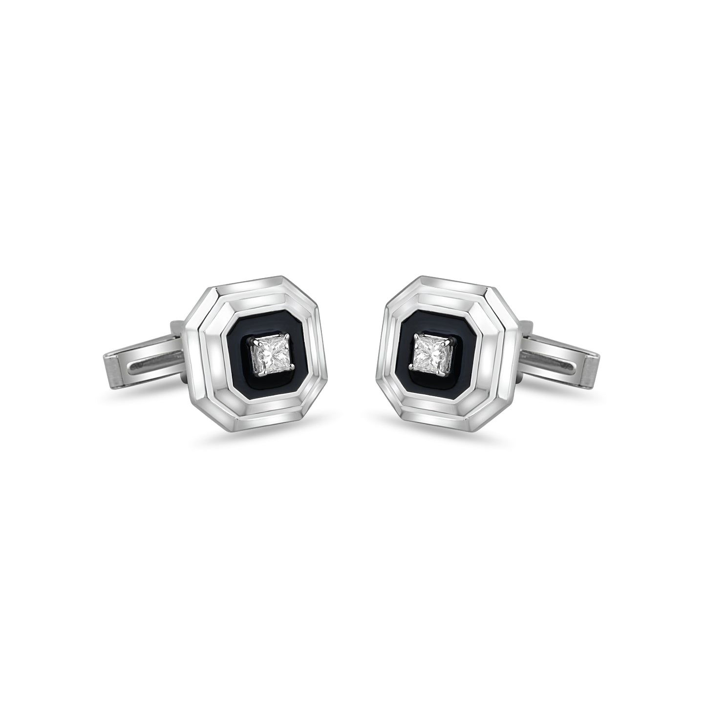Midnight Black Diamond Cufflinks