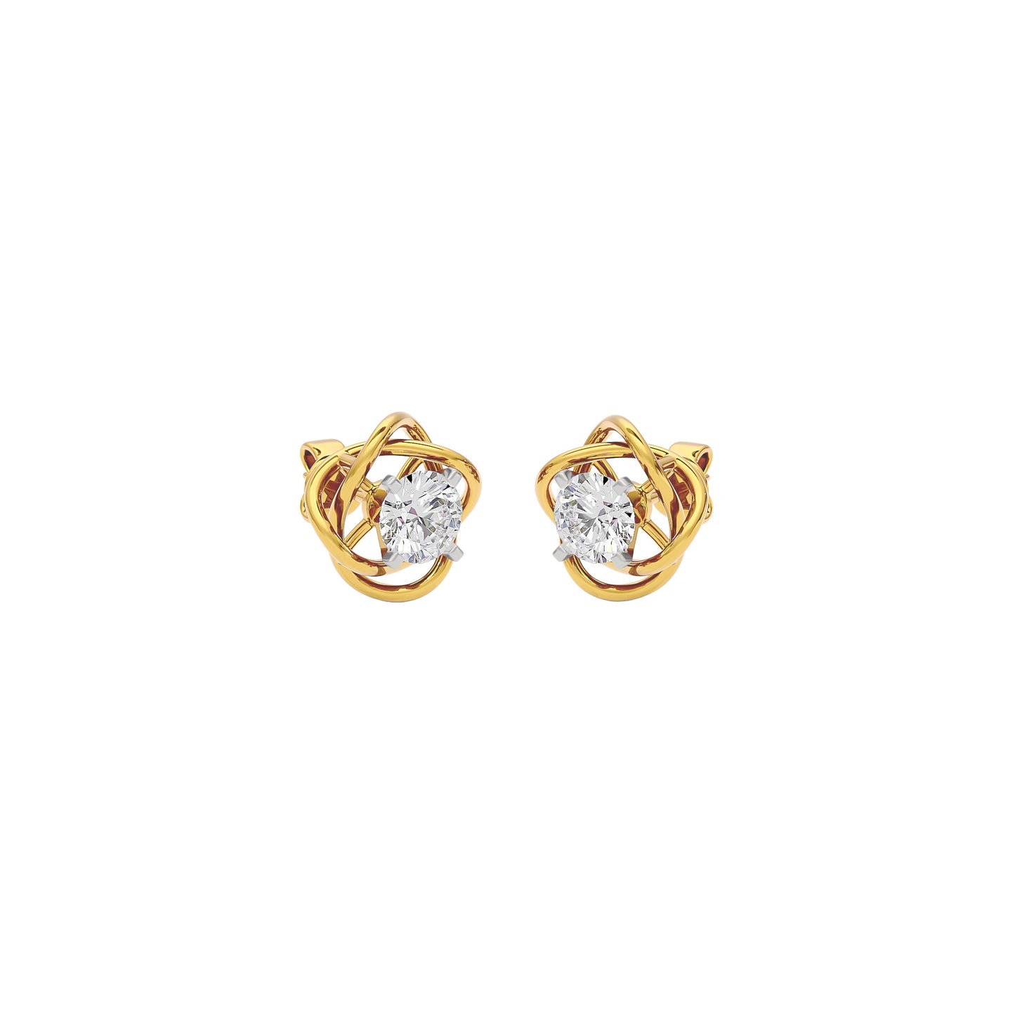 Regal Resplendence Diamond Earrings 18 KT / Yellow Gold