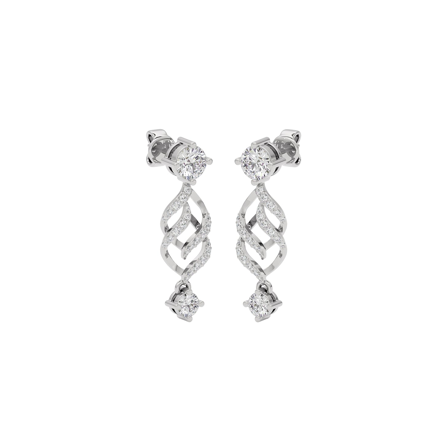 Luxe Luminance Diamond Earrings 18 KT / White Gold