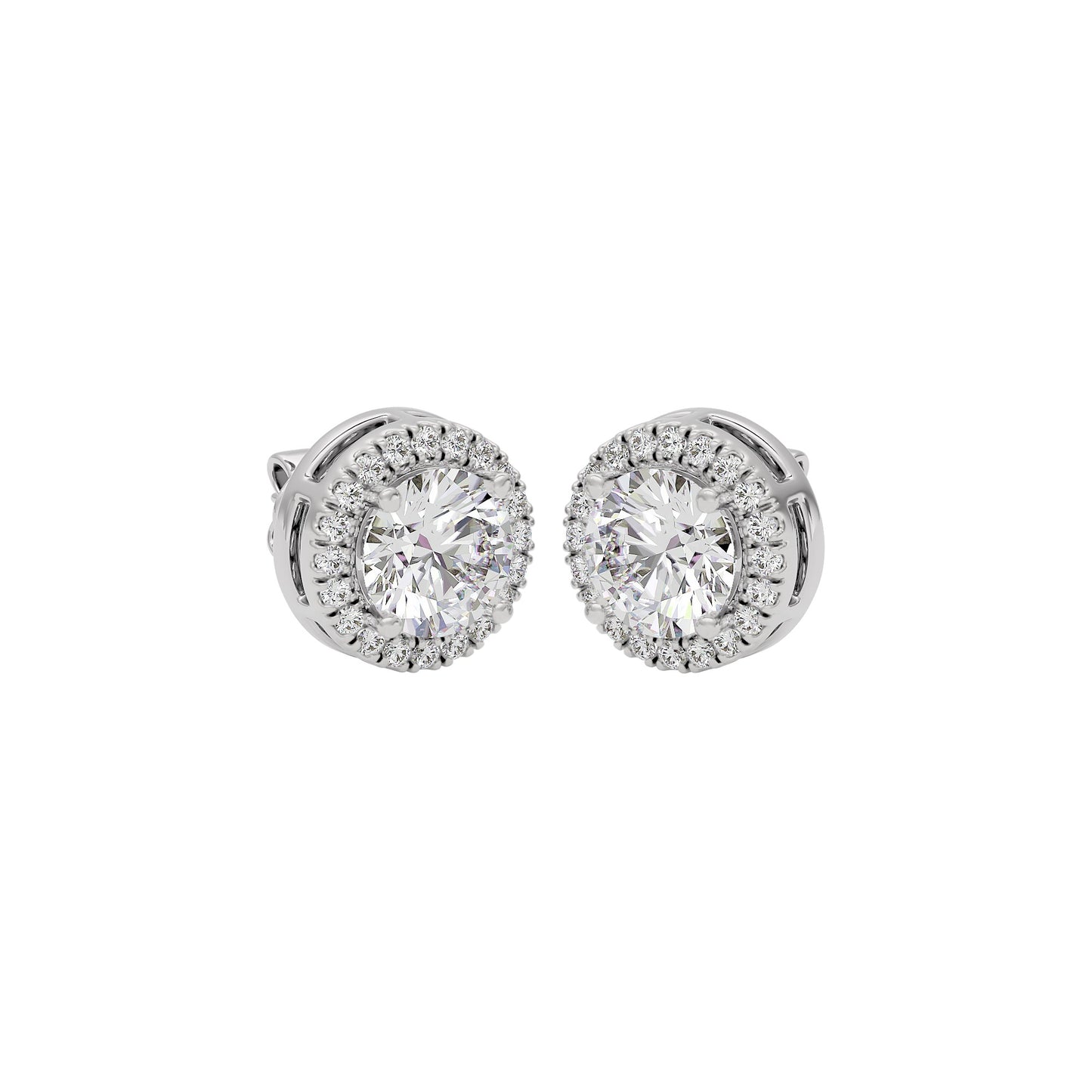 Glow Diamond Studs 18 KT / White Gold