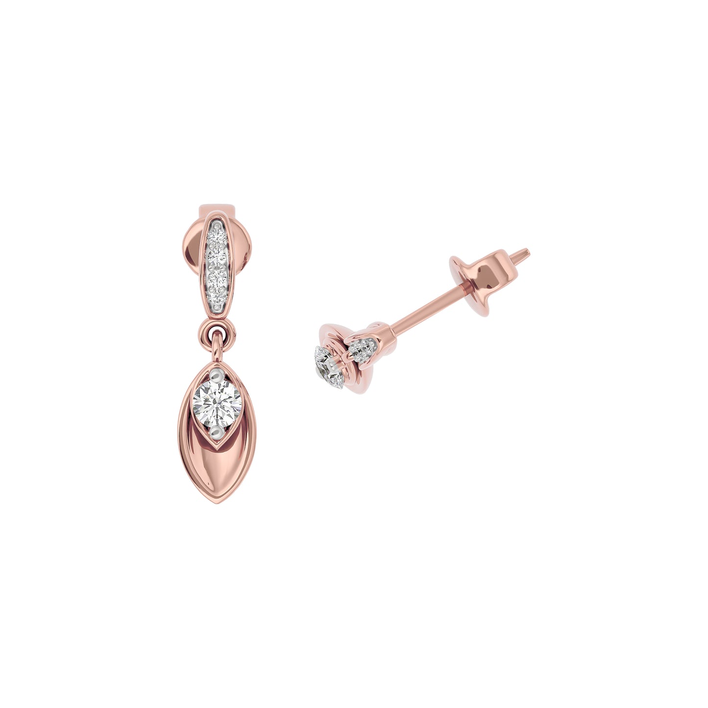 Timeless Opulent Diamond Earrings 18 KT / Rose Gold