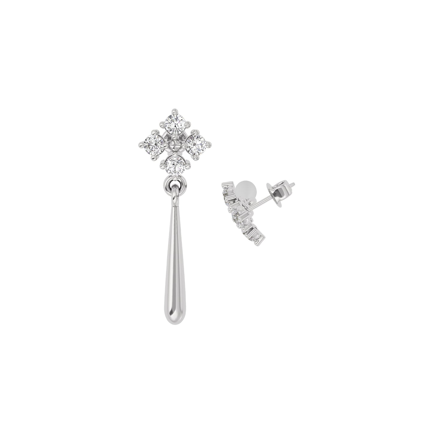 Opal Dreams Diamond Earring 18 KT / White Gold