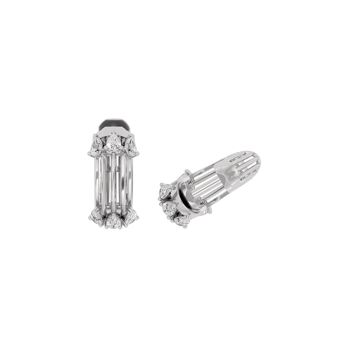 Crystal Radiance Diamond Earring 18 KT / White Gold