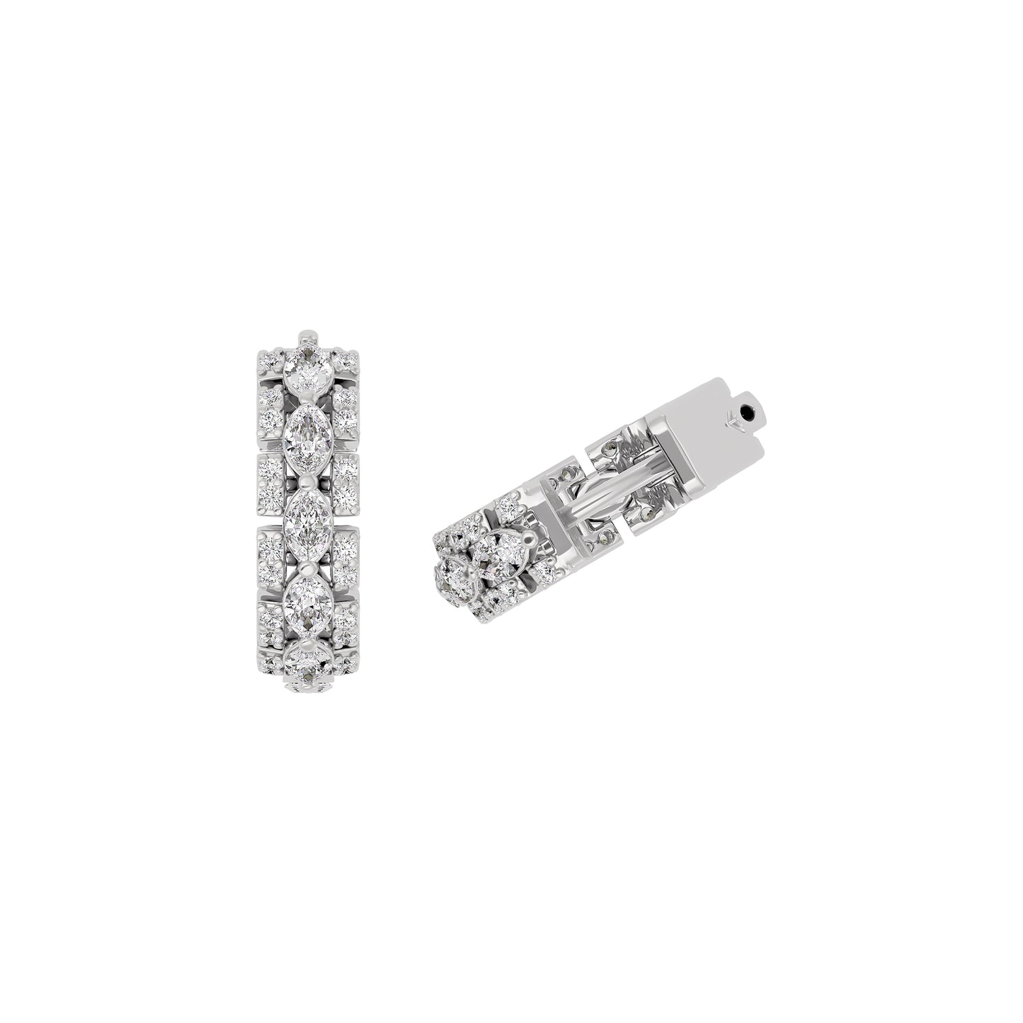 Diamond Enigma Earring 18 KT / White Gold