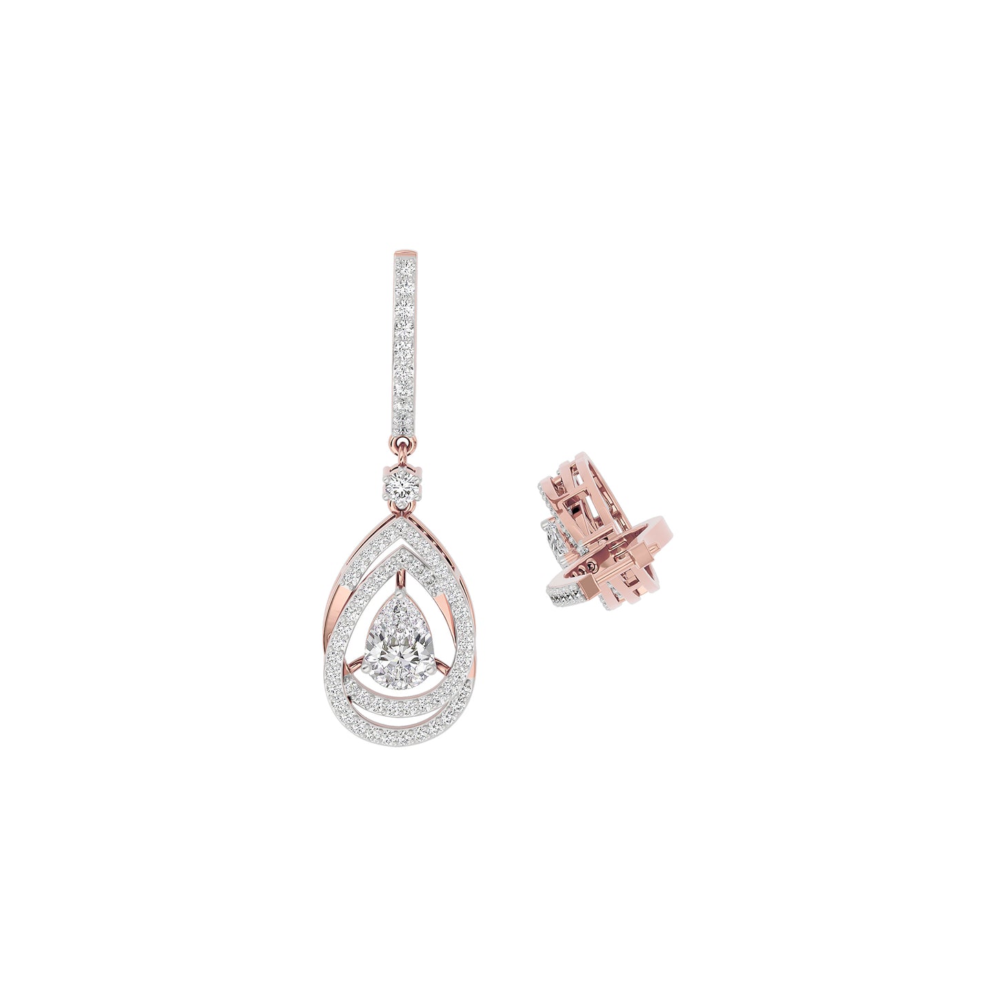 Starlight Embrace Diamond Earring 18 KT / Rose Gold