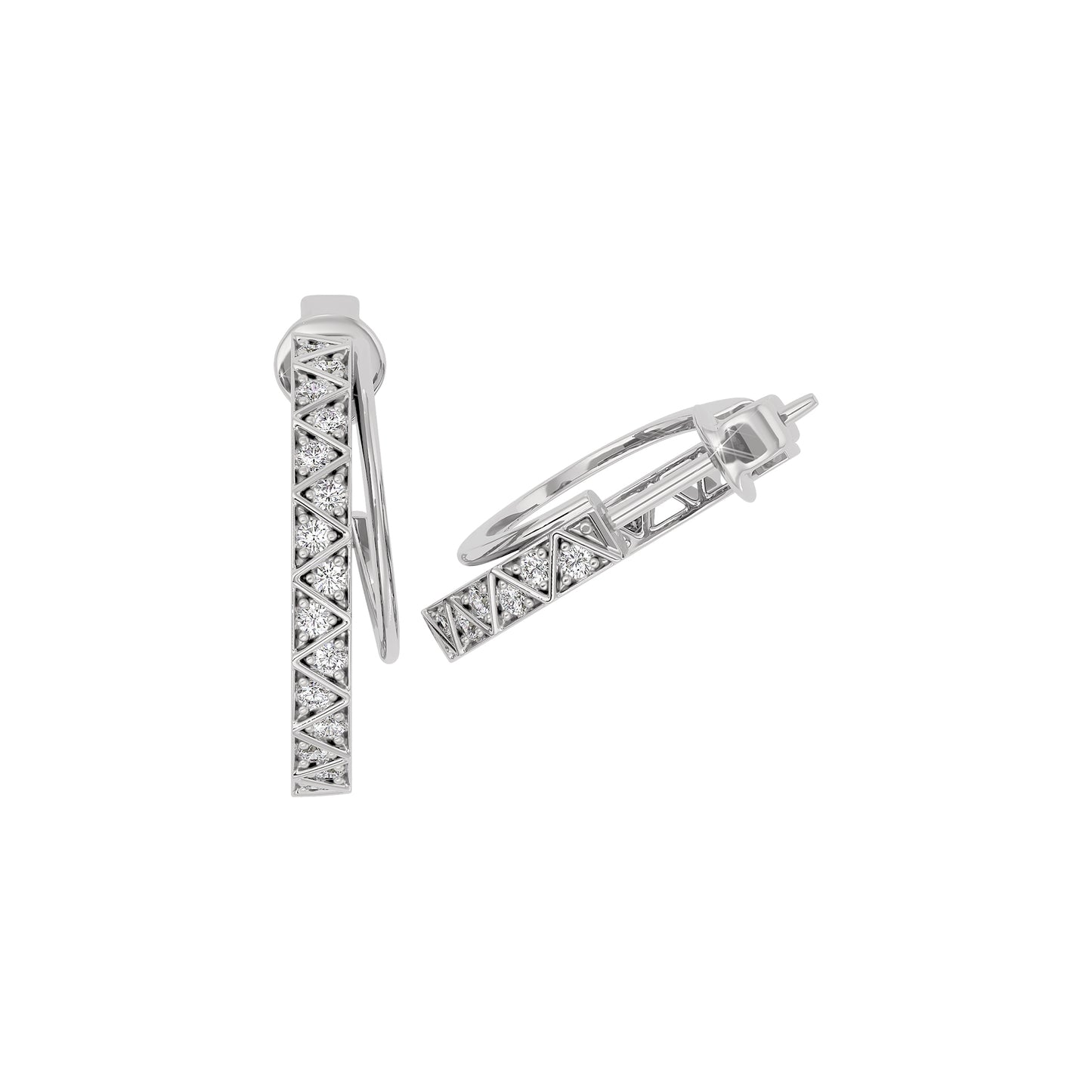 Radiant Allure Diamond Earring 18 KT / White Gold