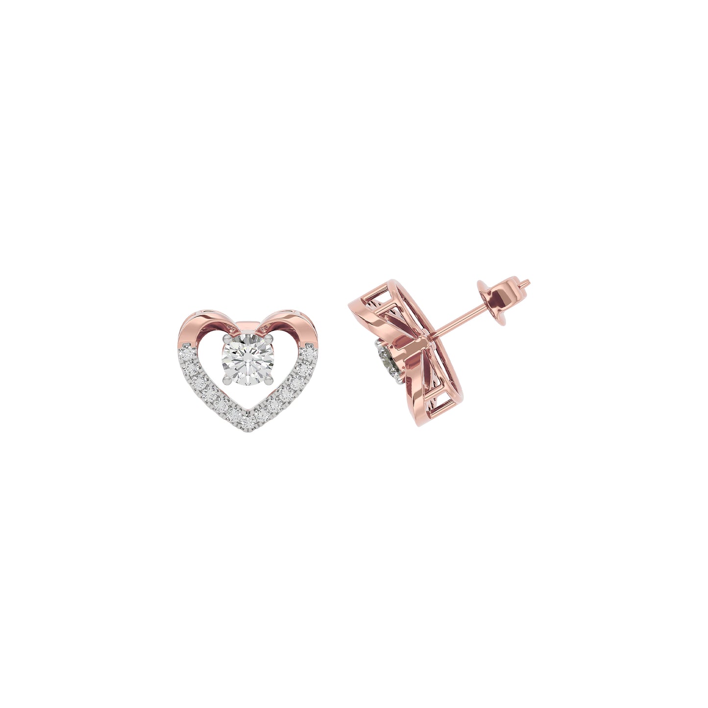 Diamond Tranquil Earring 18 KT / Rose Gold