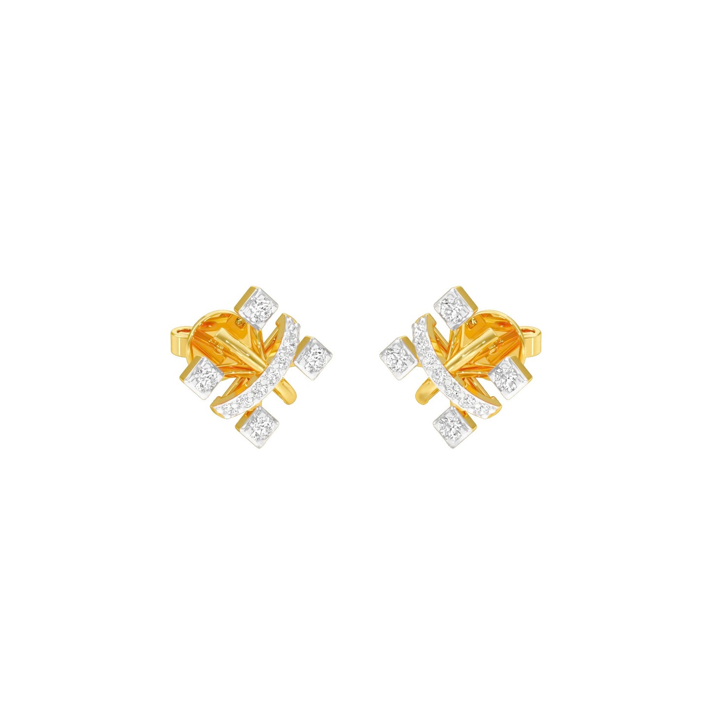Starling Diamond Earrings 18 KT / Yellow Gold