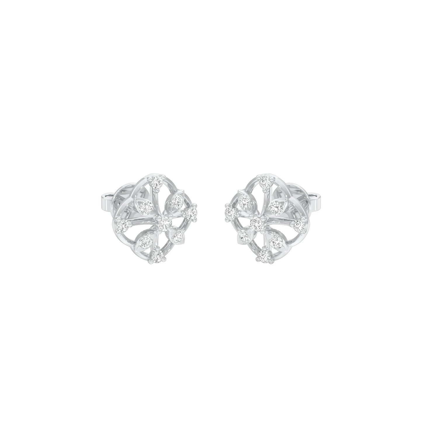 The Glint Diamond Earrings 18 KT / White Gold