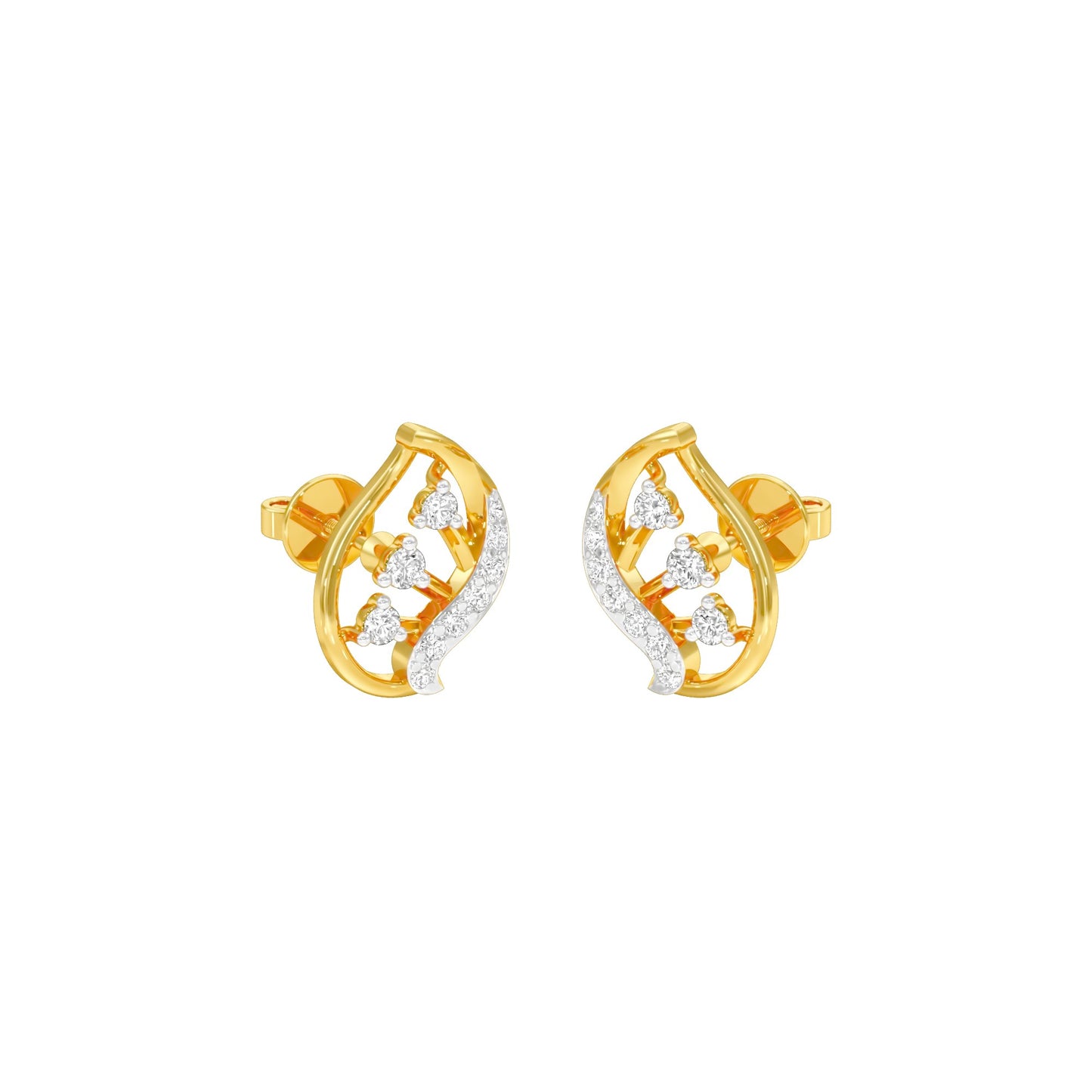 Little Sparkles Diamond Earrings 18 KT / Yellow Gold