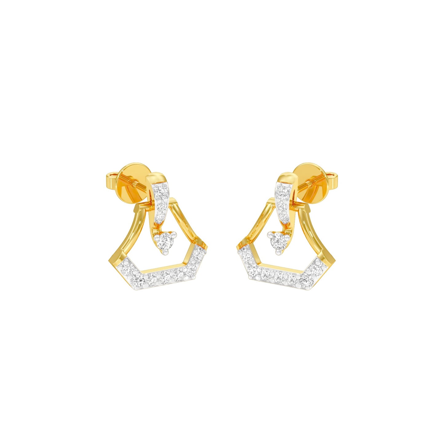 Splendour Diamond Earrings 18 KT / Yellow Gold