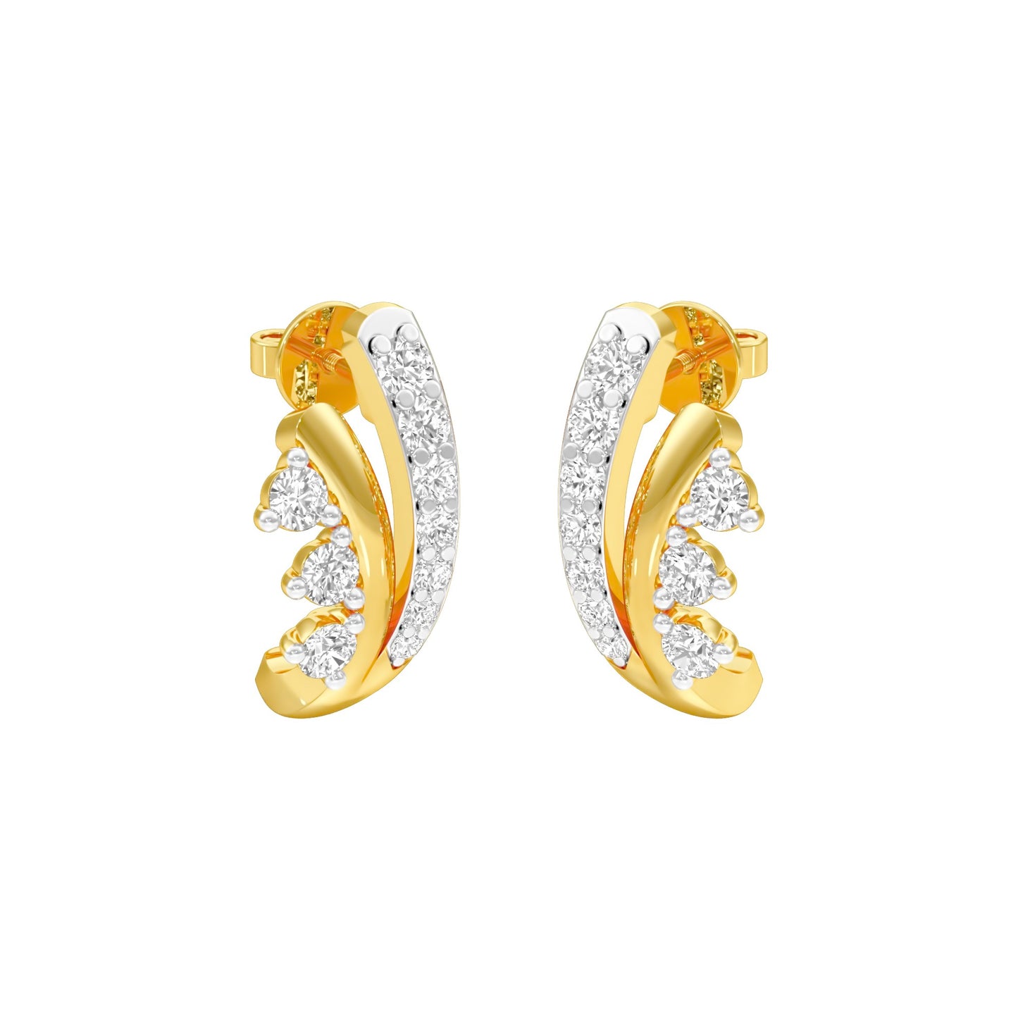 Phobe Diamond Earrings 18 KT / Yellow Gold