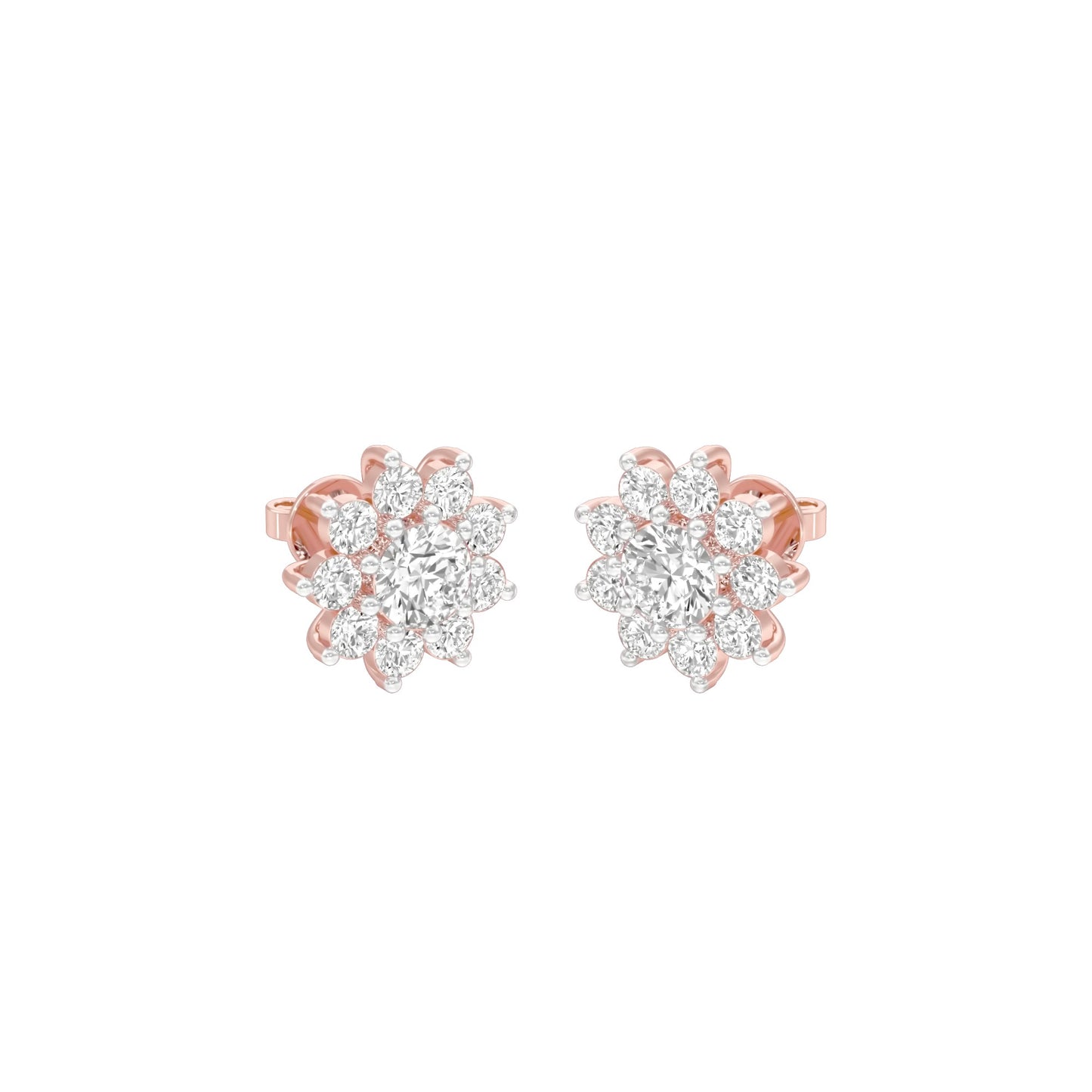 Mini Starlights Diamond Stud Earrings 18 KT / Rose Gold