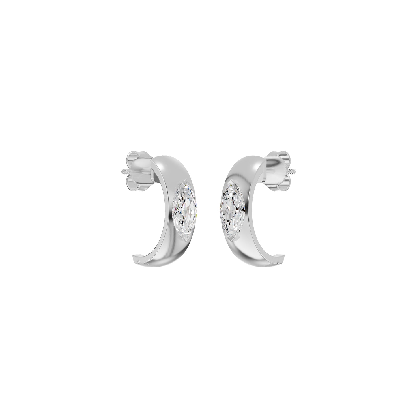 Lush Diamond Glow Earrings 18 KT / White Gold