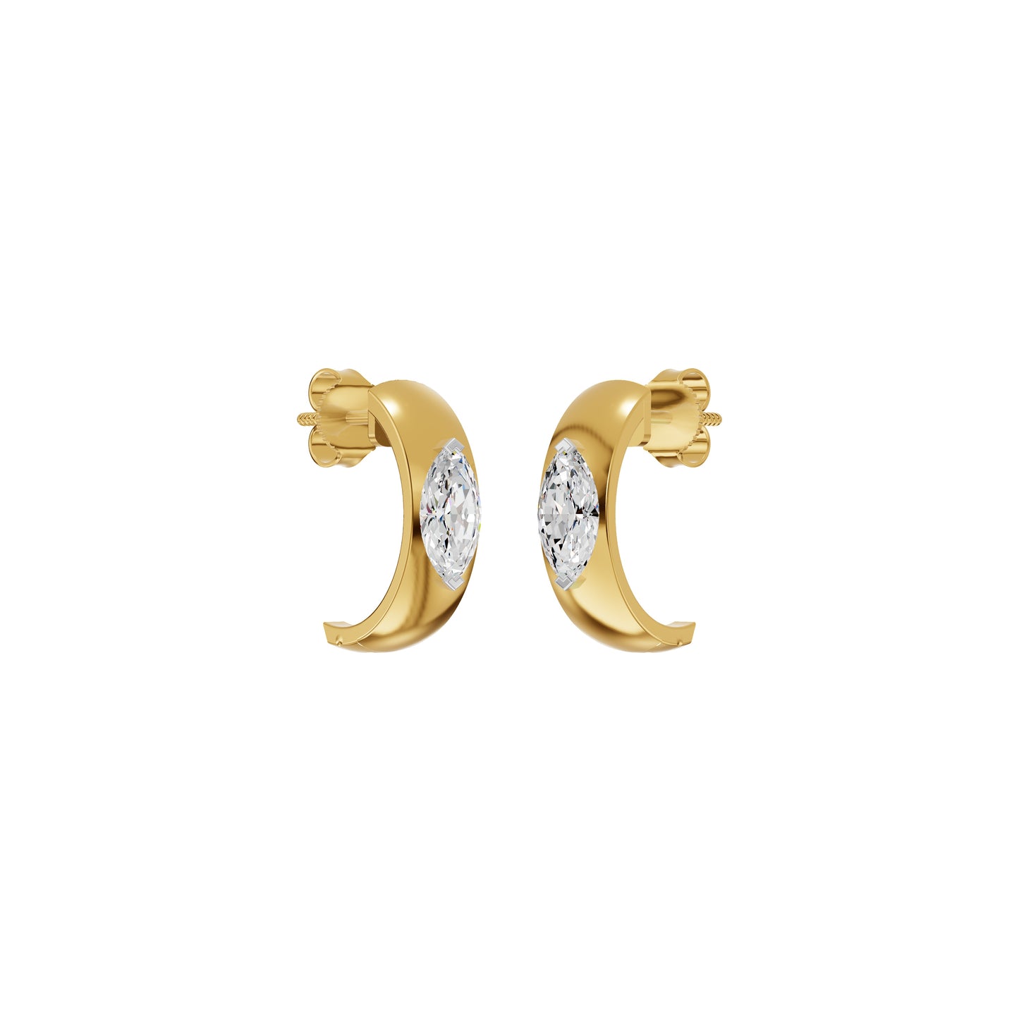 Lush Diamond Glow Earrings 18 KT / Yellow Gold
