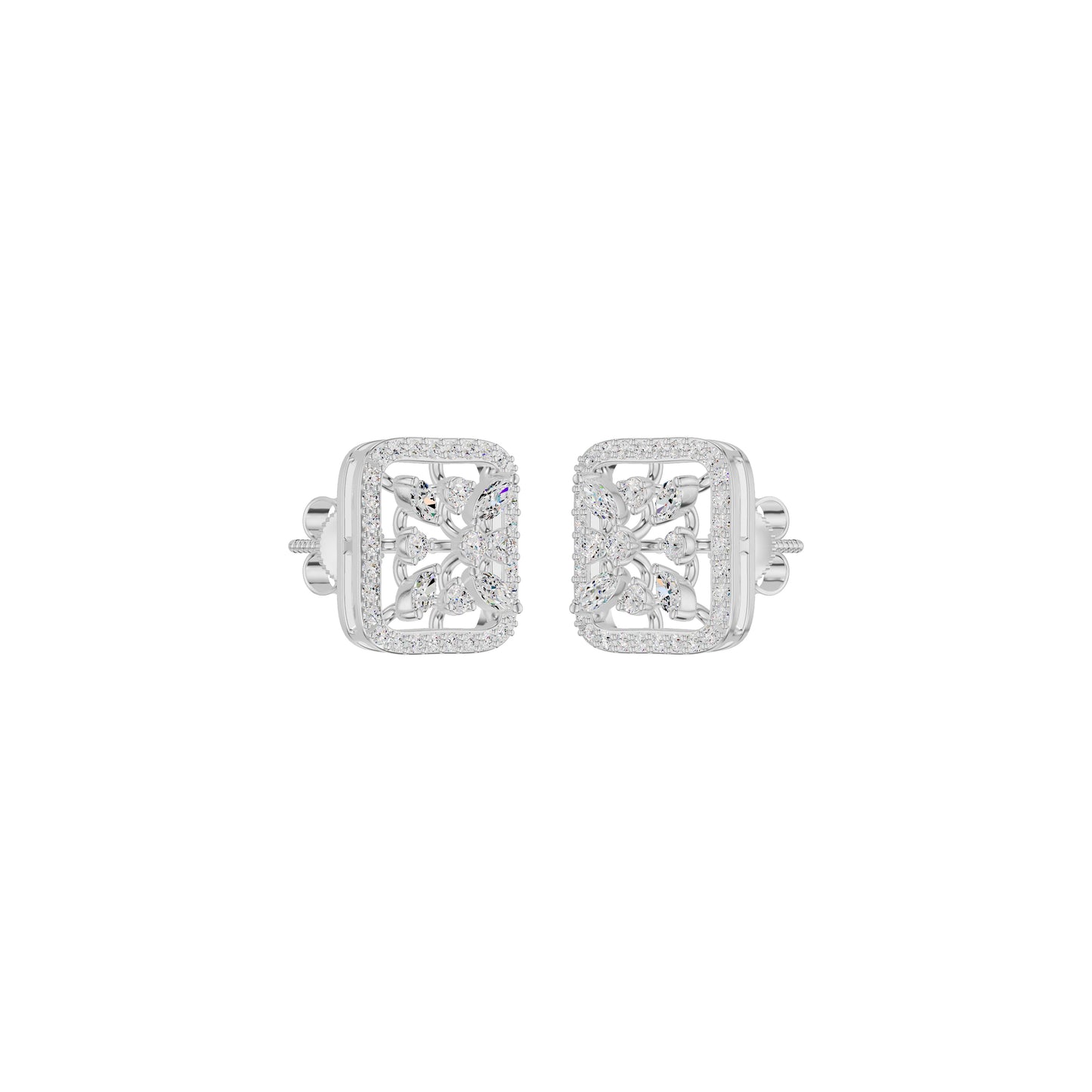 Pure Radiance Diamond Earrings 18 KT / White Gold