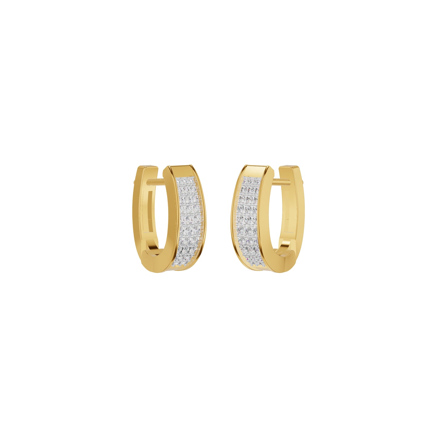 Aurelle Diamond Hoops Earrings
