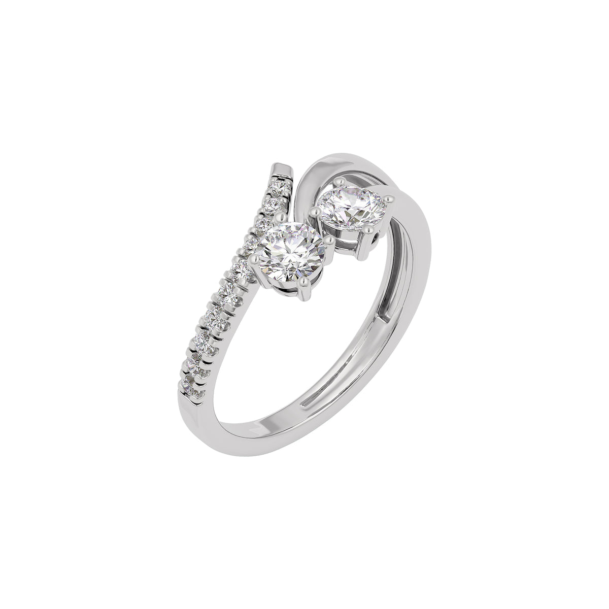 Golden Halo Diamond Ring