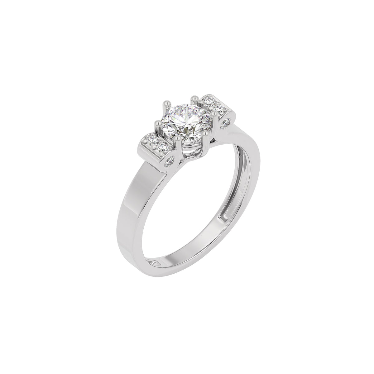 Alluring Flora Diamond Ring 18 KT / White Gold / 22