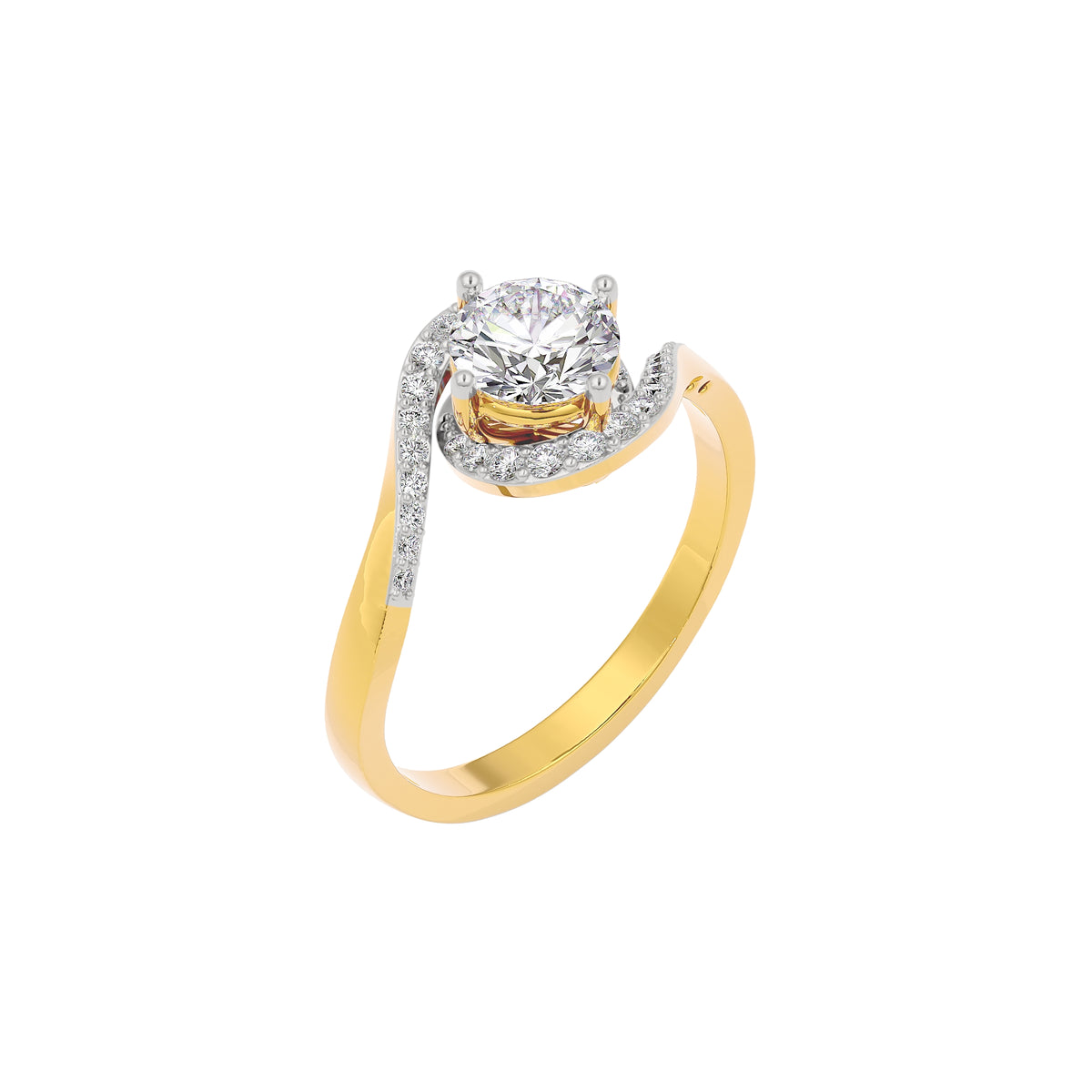 Refined Elegance Diamond Ring 18 KT / Yellow Gold / 22