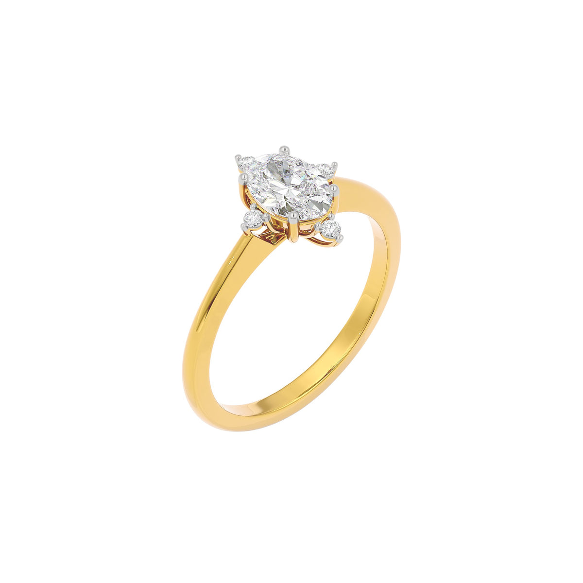 Twilight Tango Diamond Ring 18 KT / Yellow Gold / 22