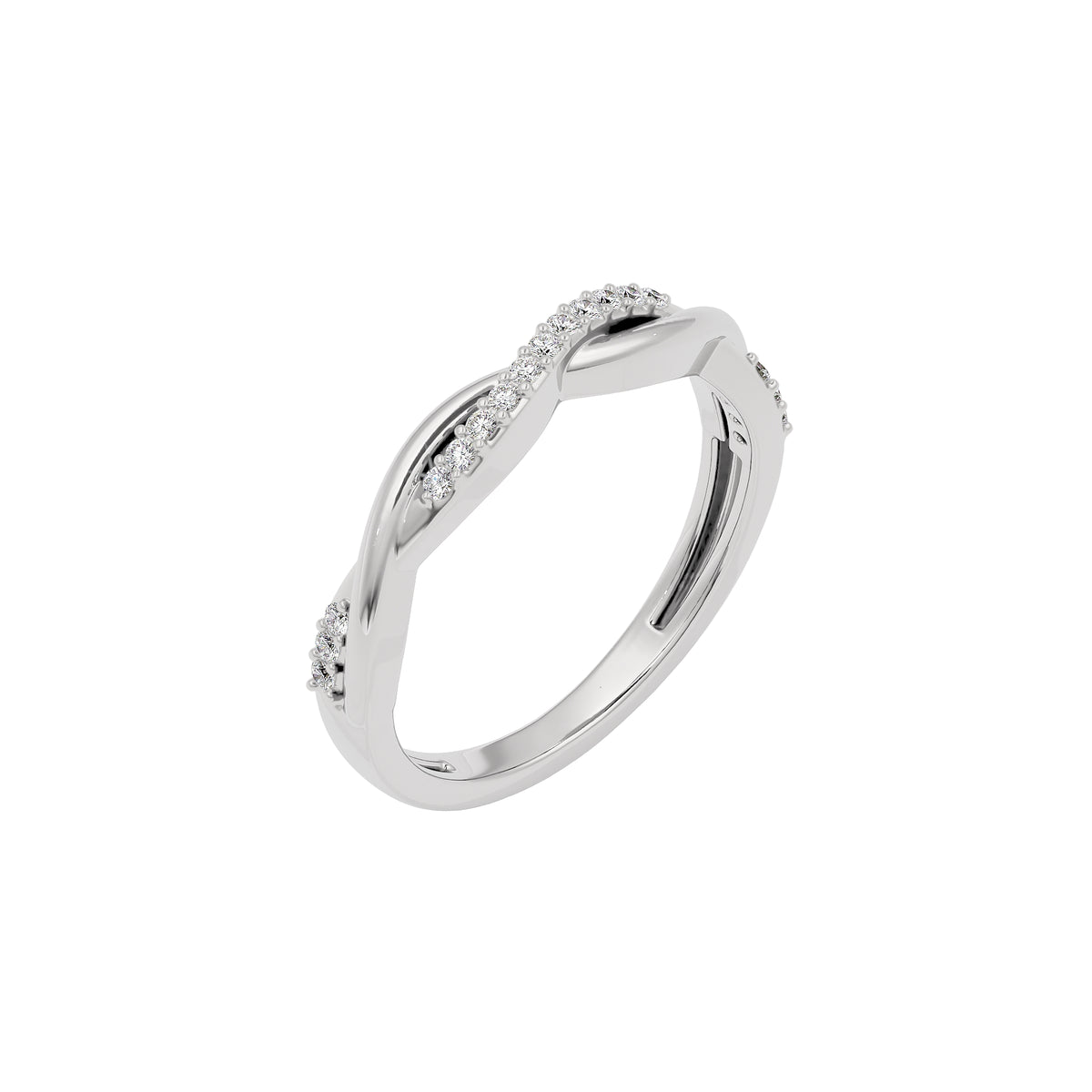 Resplendent Cascade Ring 18 KT / White Gold / 22